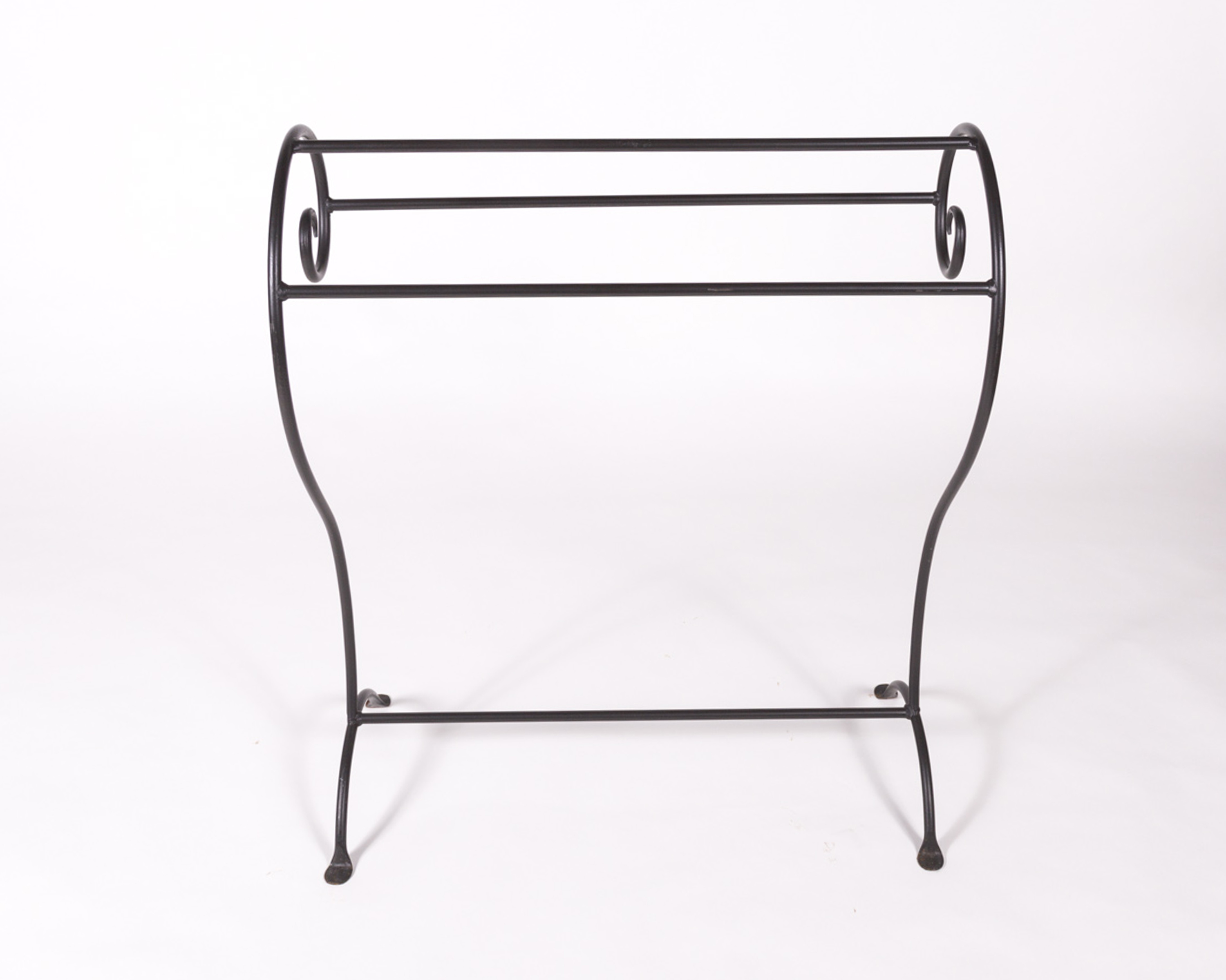 Scrolled Wrought Iron Quilt Rack