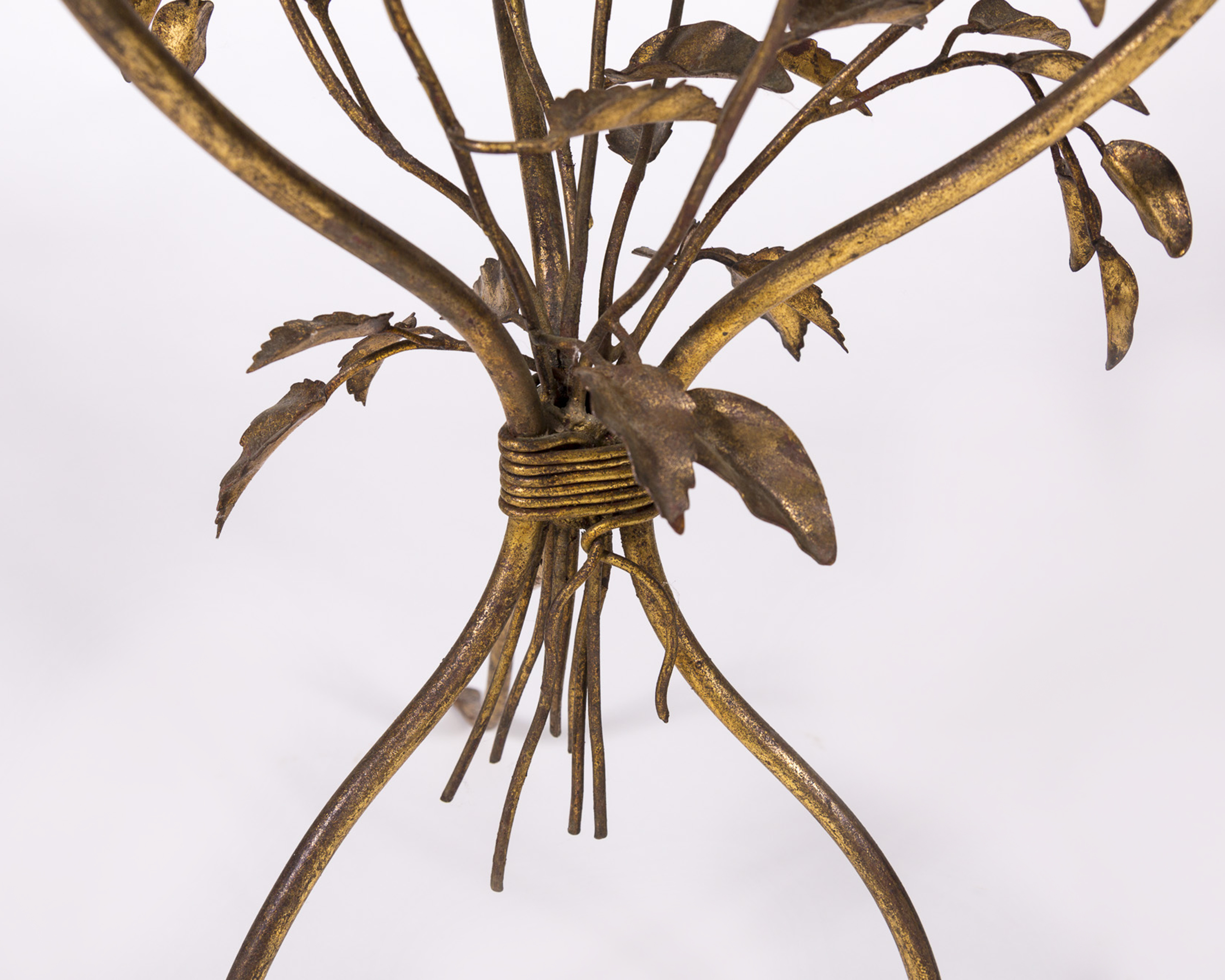 Glass and Metal Side Table