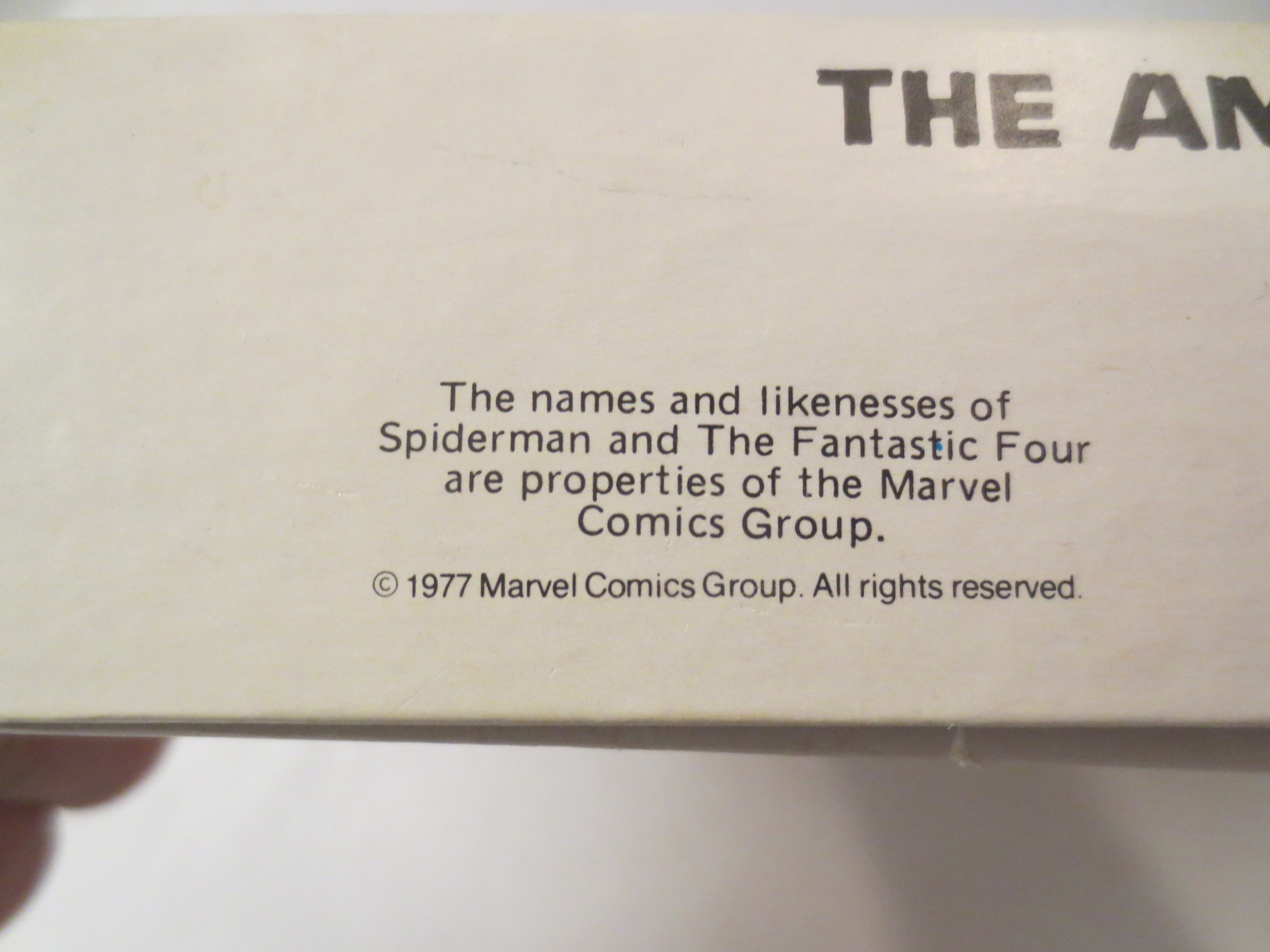 1977 Milton Bradley "The Amazing Spider Man Game with The Fantastic Four!"