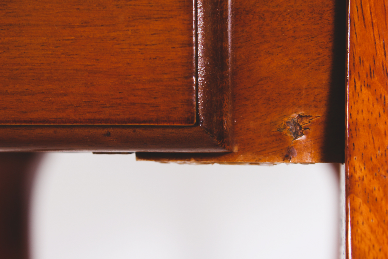 Pair of Vintage Drop-leaf Wooden End Tables