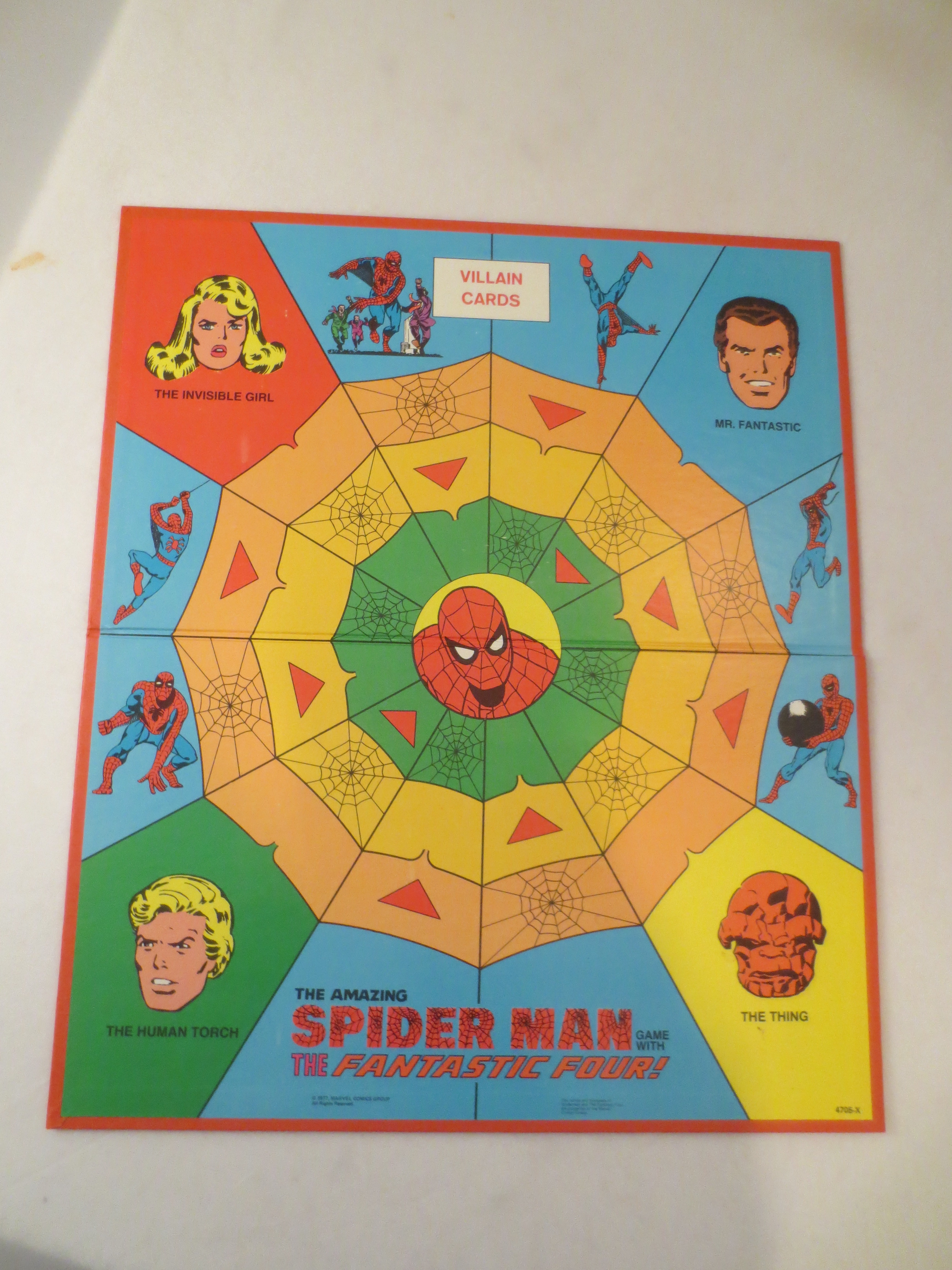 1977 Milton Bradley "The Amazing Spider Man Game with The Fantastic Four!"