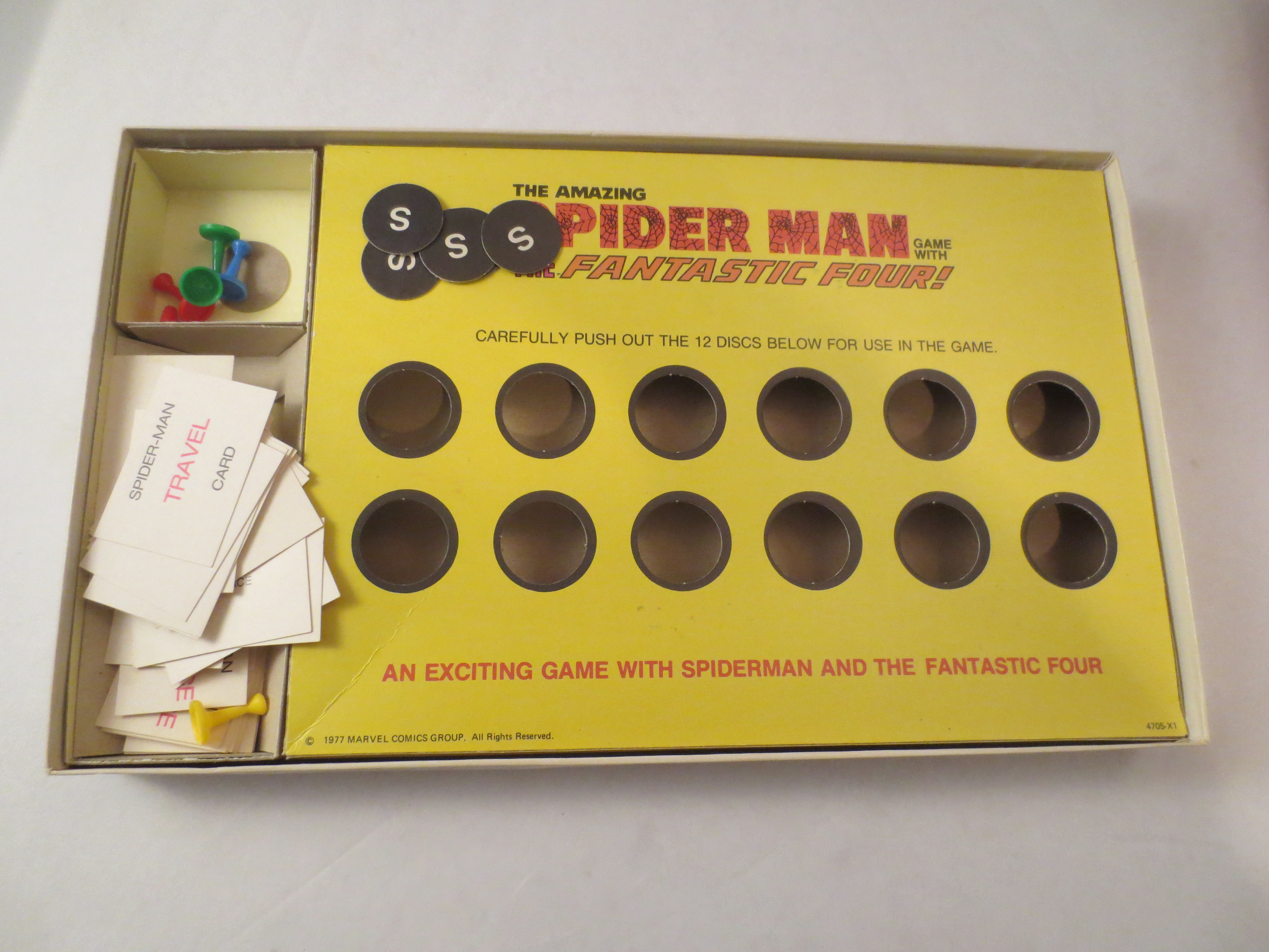 1977 Milton Bradley "The Amazing Spider Man Game with The Fantastic Four!"