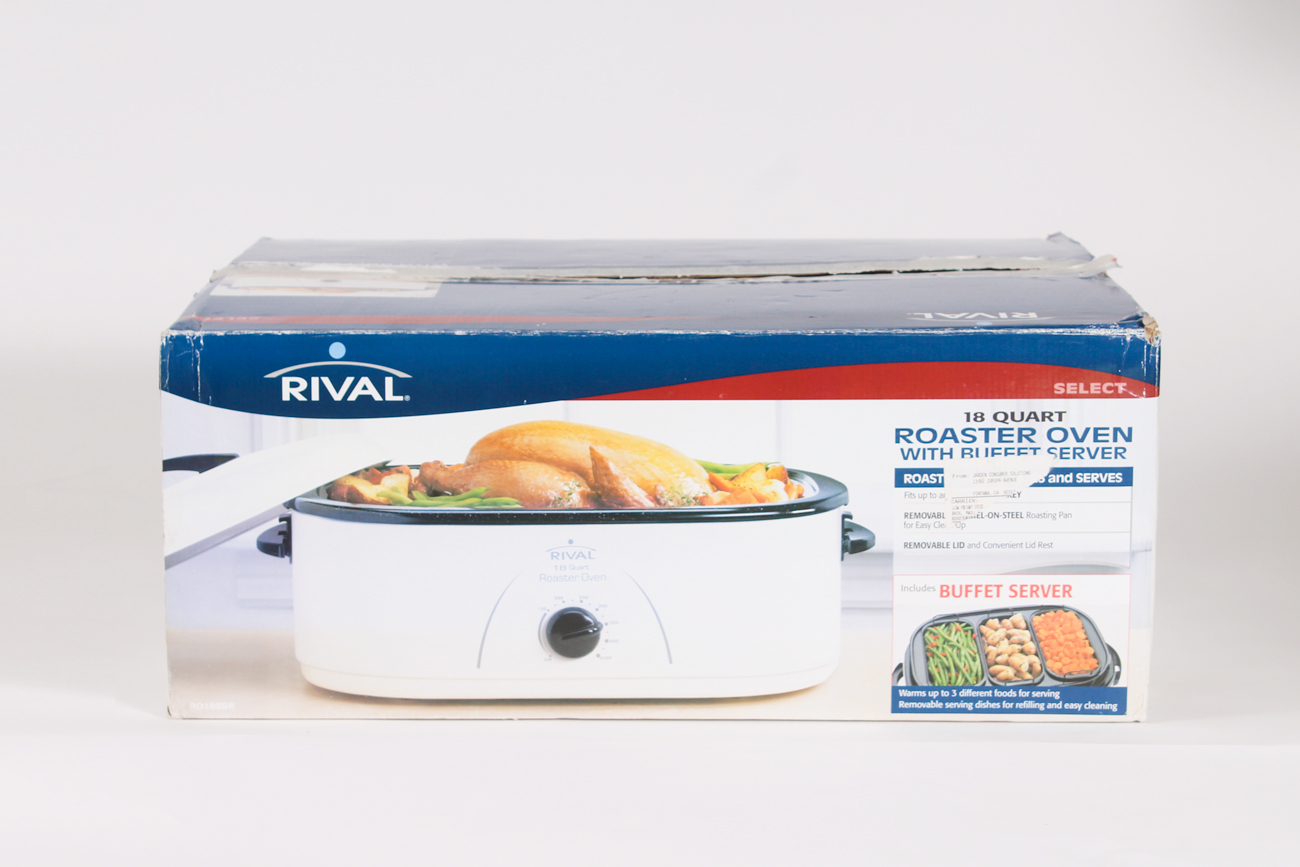 Rival 18 Quart Roaster Oven with Buffet Server