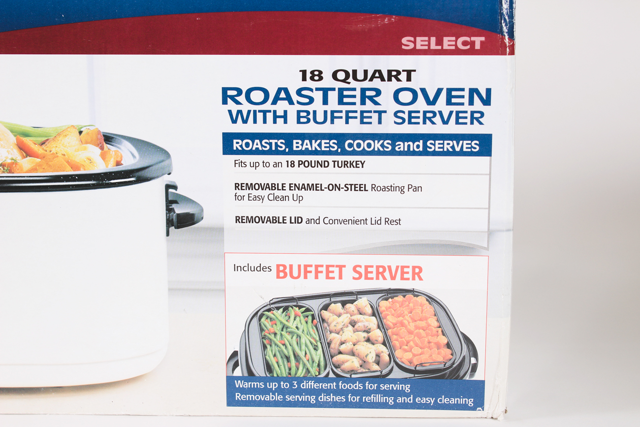 Rival 18 Quart Roaster Oven with Buffet Server