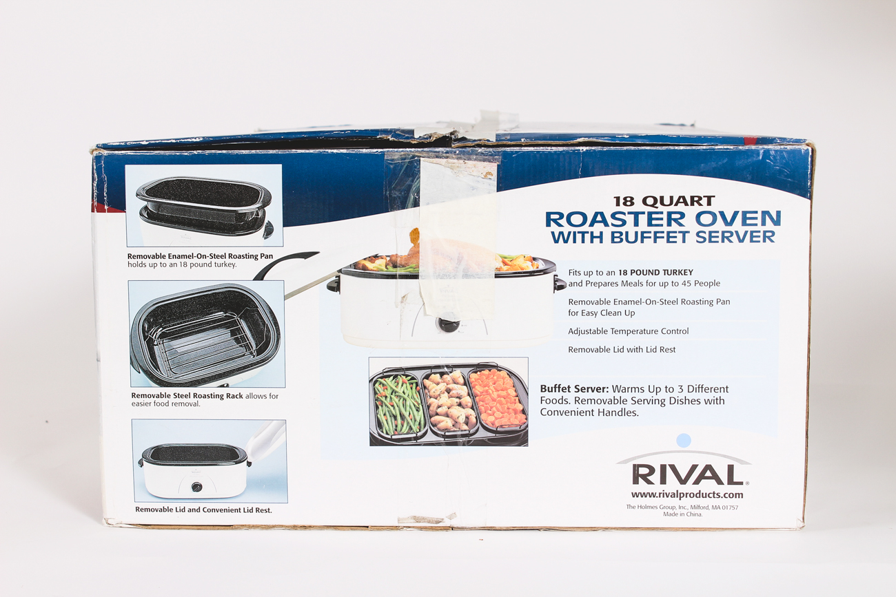 Rival 18 Quart Roaster Oven with Buffet Server