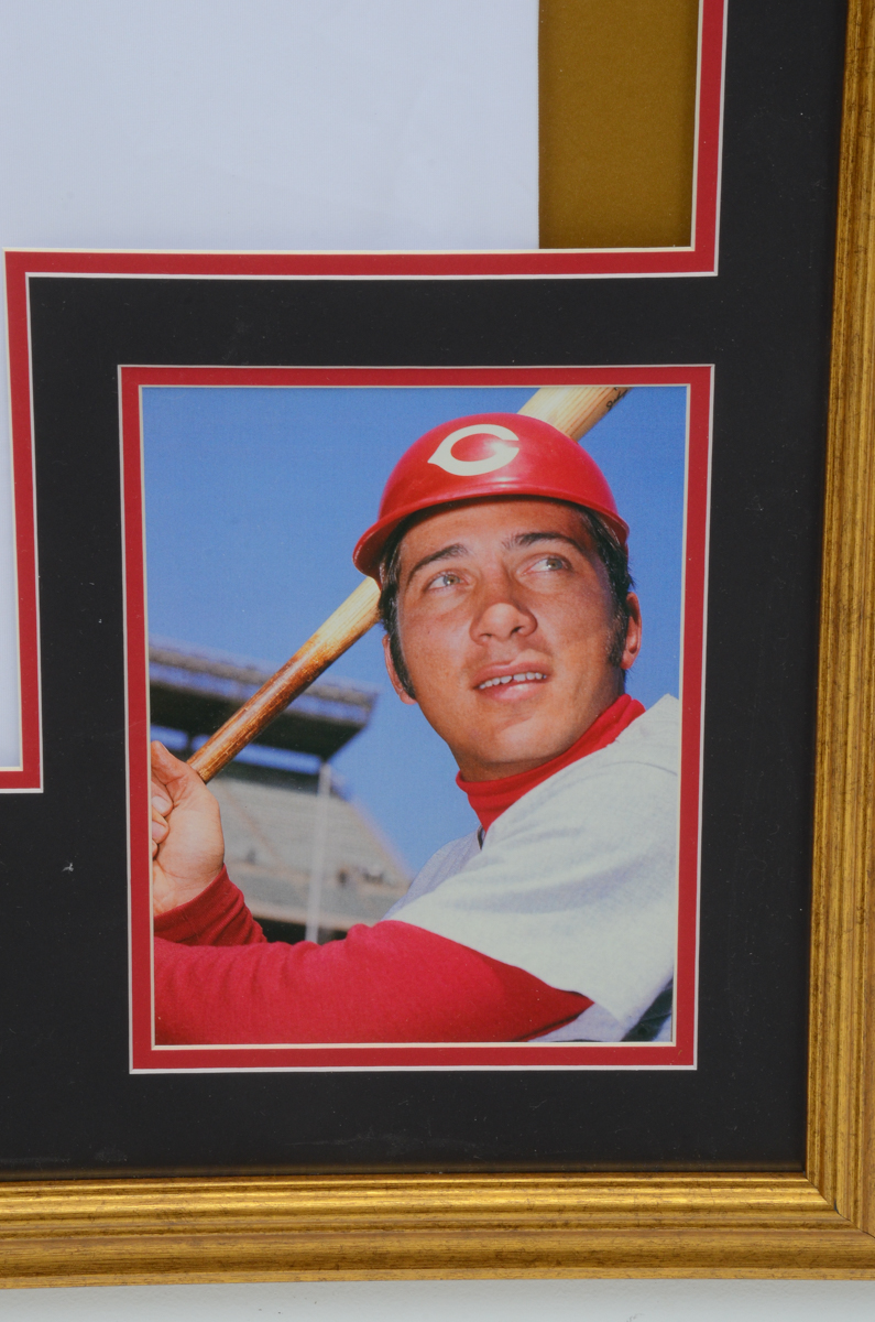 Johnny Bench Signed Jersey Display   COA