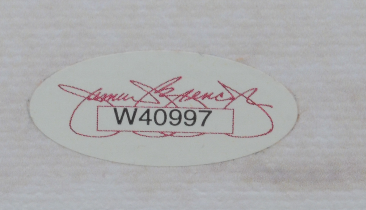 Bench and Fisk Signed and Inscribed Photo  COA