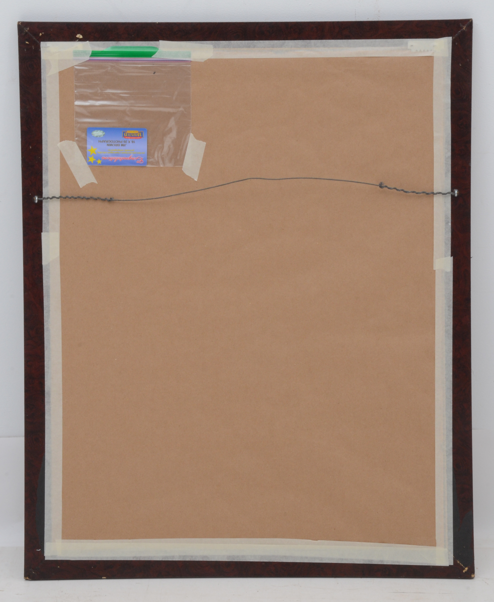 Jim Brown Signed Action Picture  COA