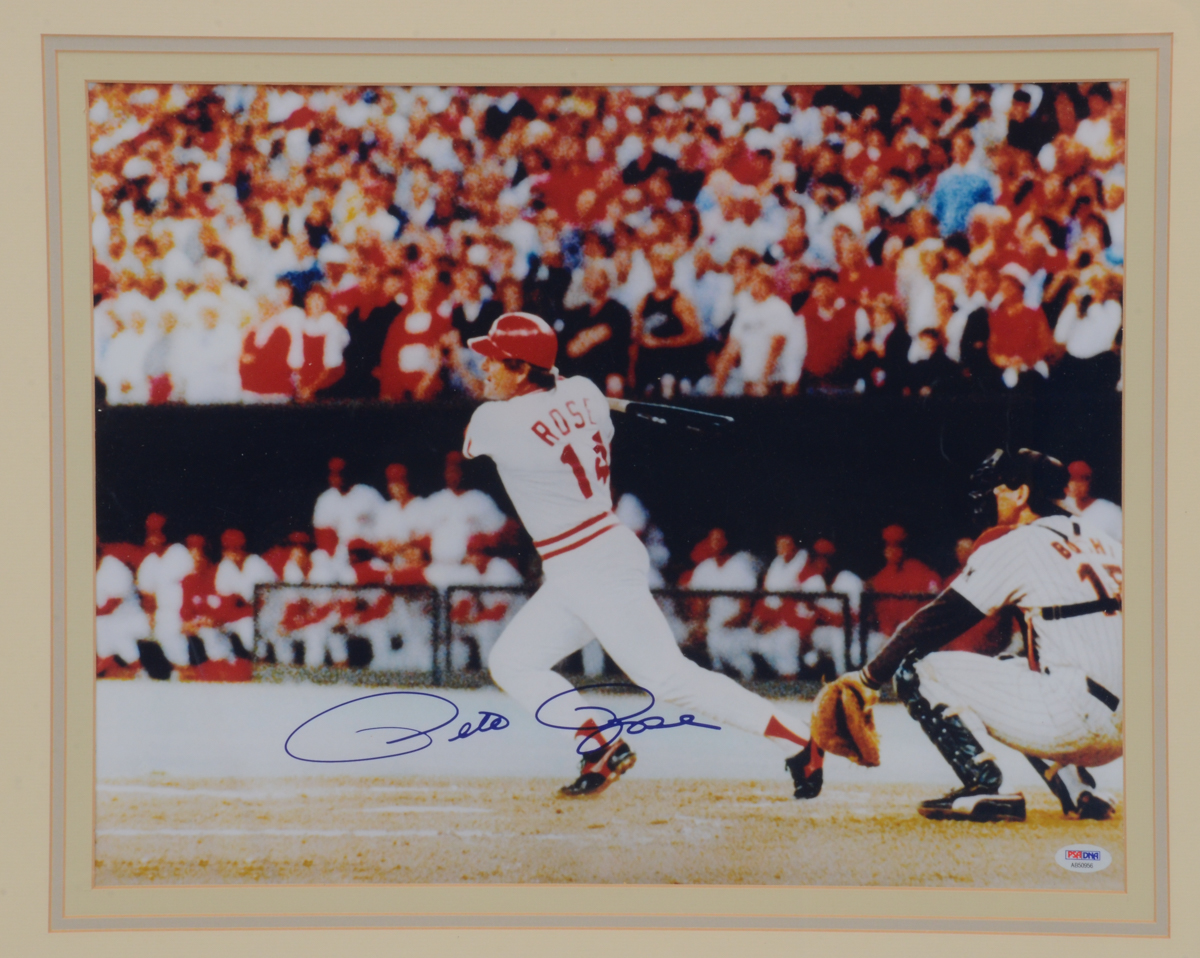 Pete Rose Signed 4192 Picture  COA