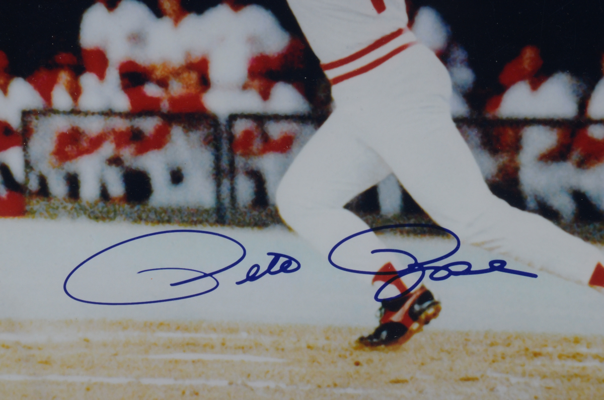 Pete Rose Signed 4192 Picture  COA