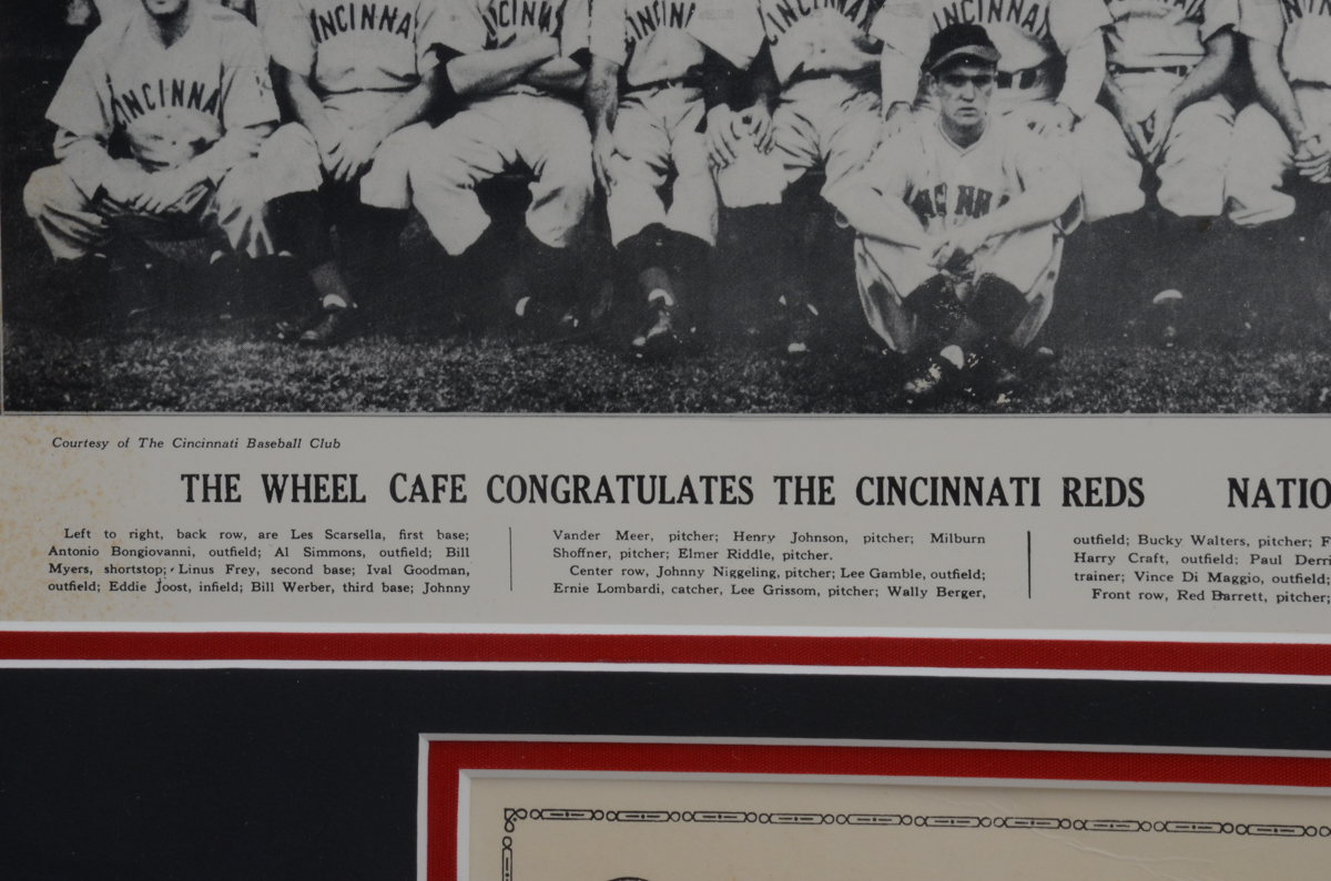 1939 Reds Display
