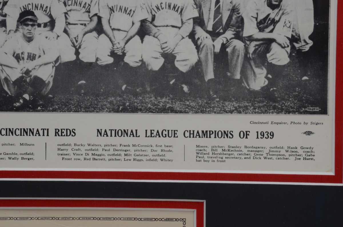1939 Reds Display