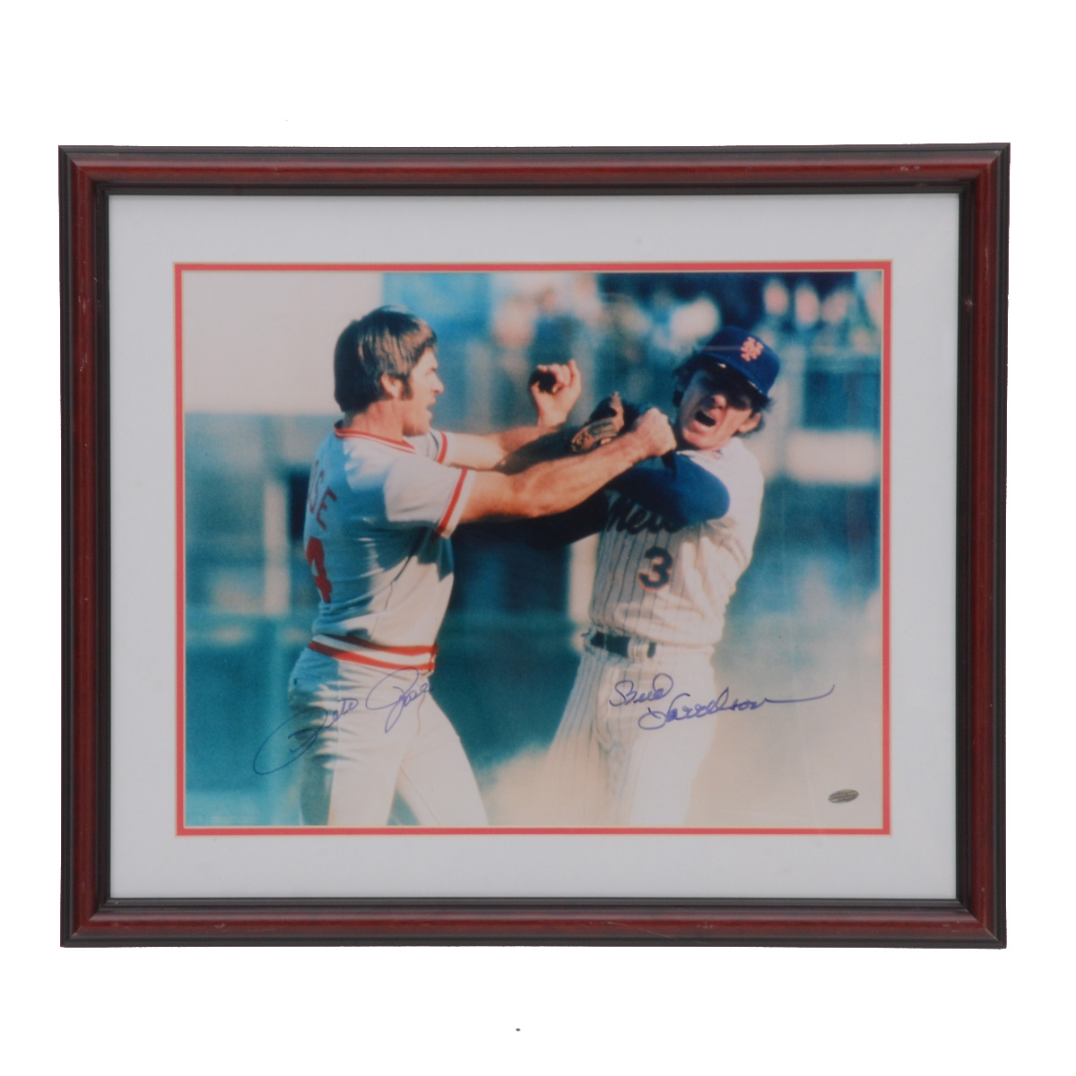 Rose and Harrelson Signed Display COA