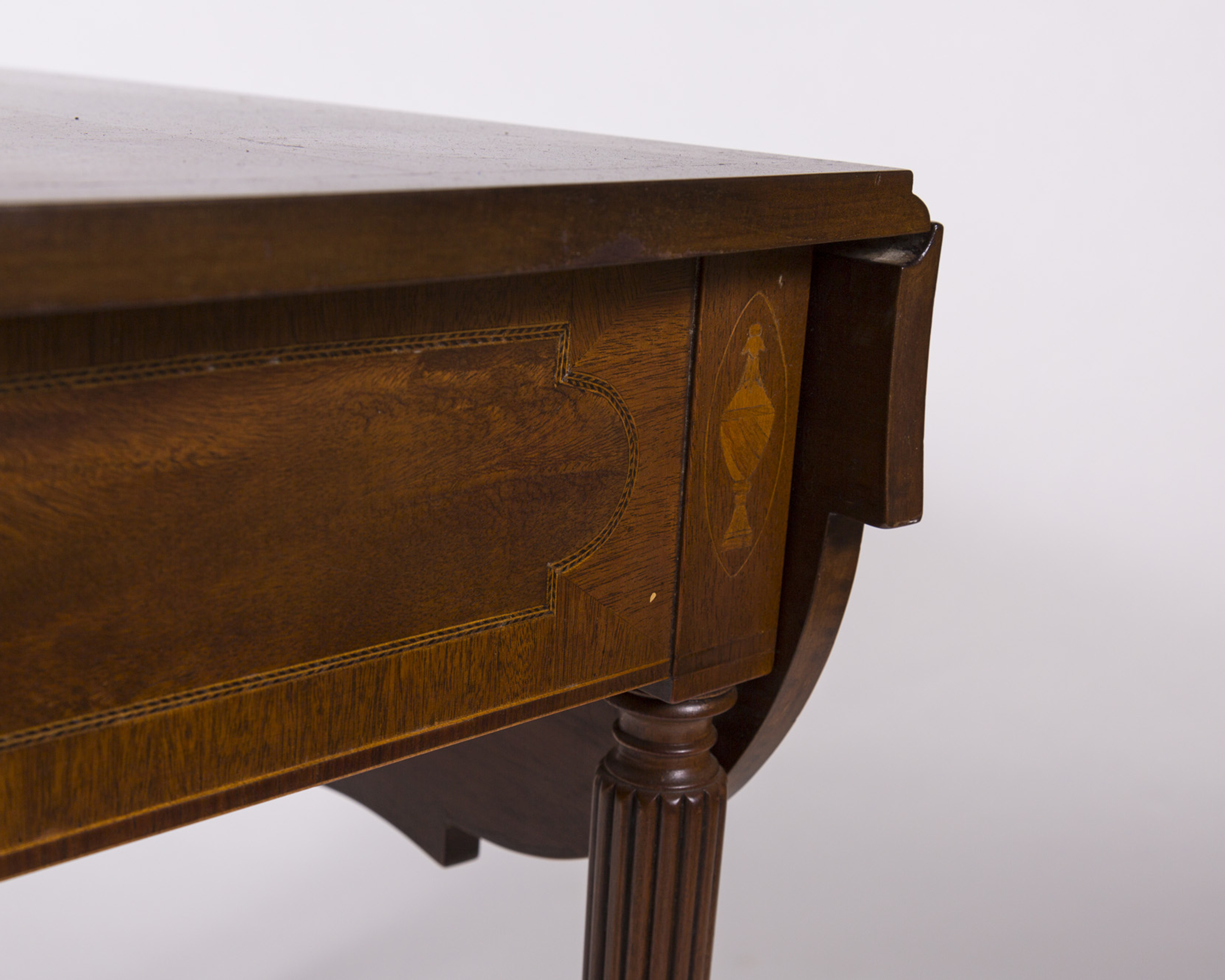 Hepplewhite Style Walnut Occasional Table with Marquetry