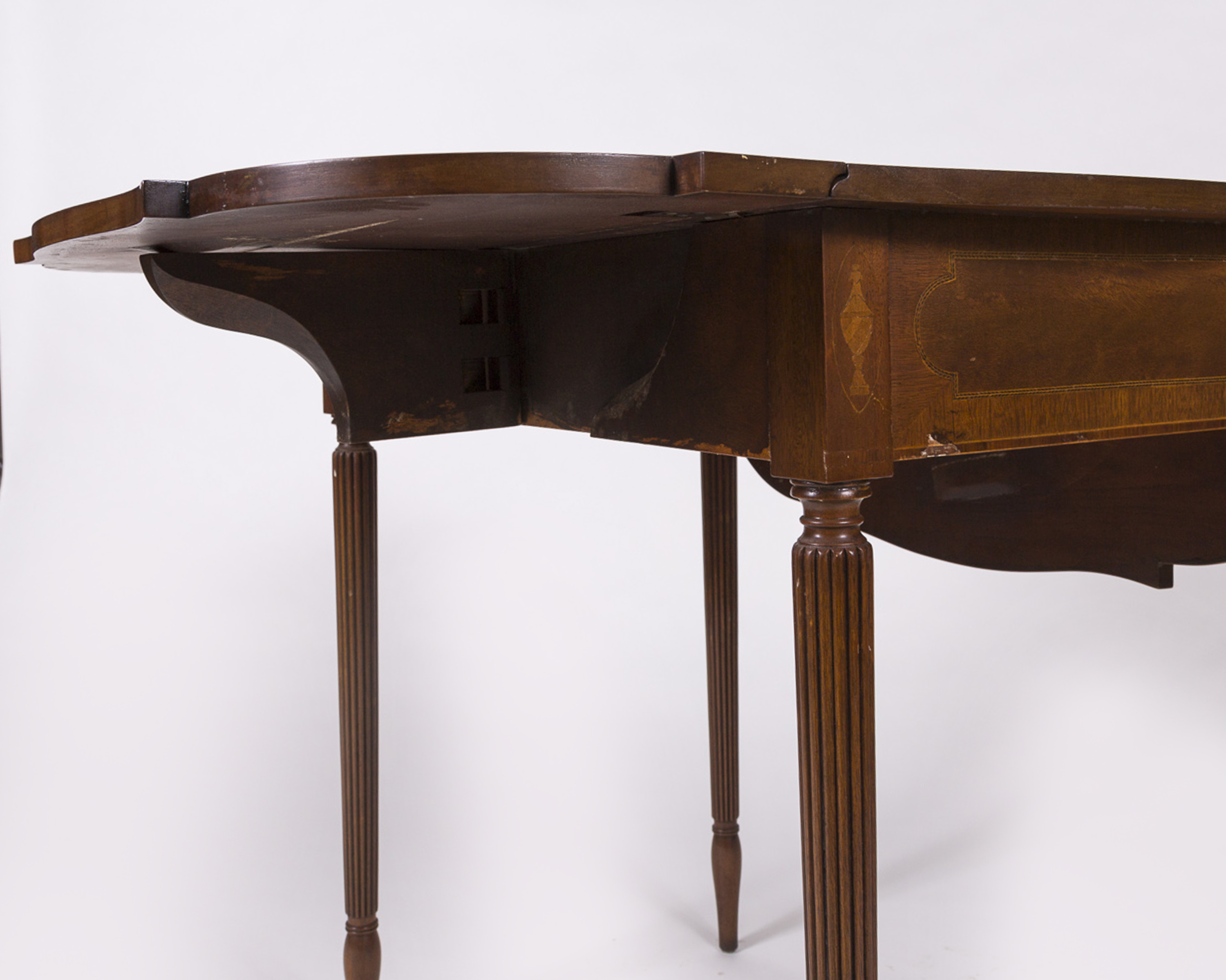 Hepplewhite Style Walnut Occasional Table with Marquetry