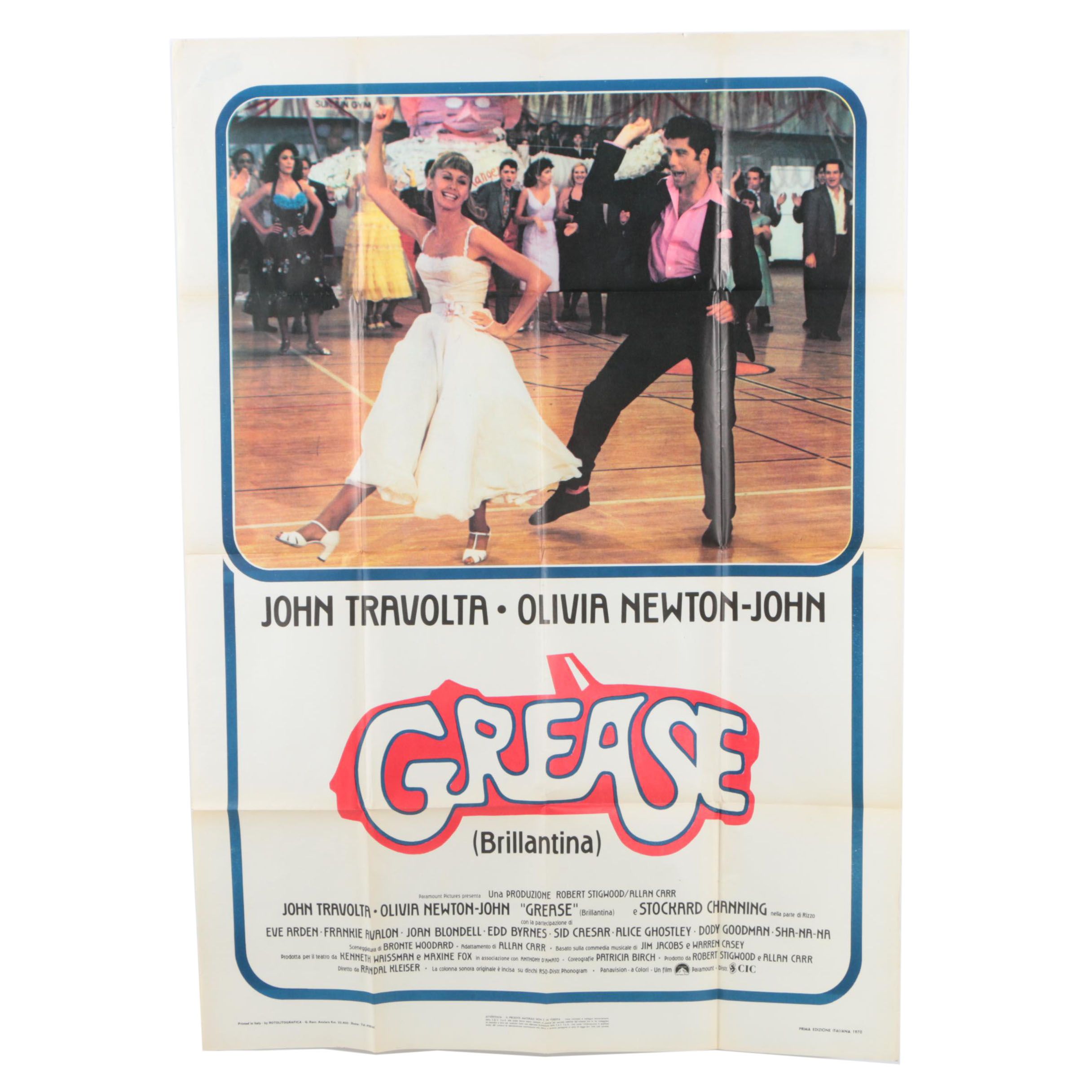 Italian Movie Poster for "Grease"