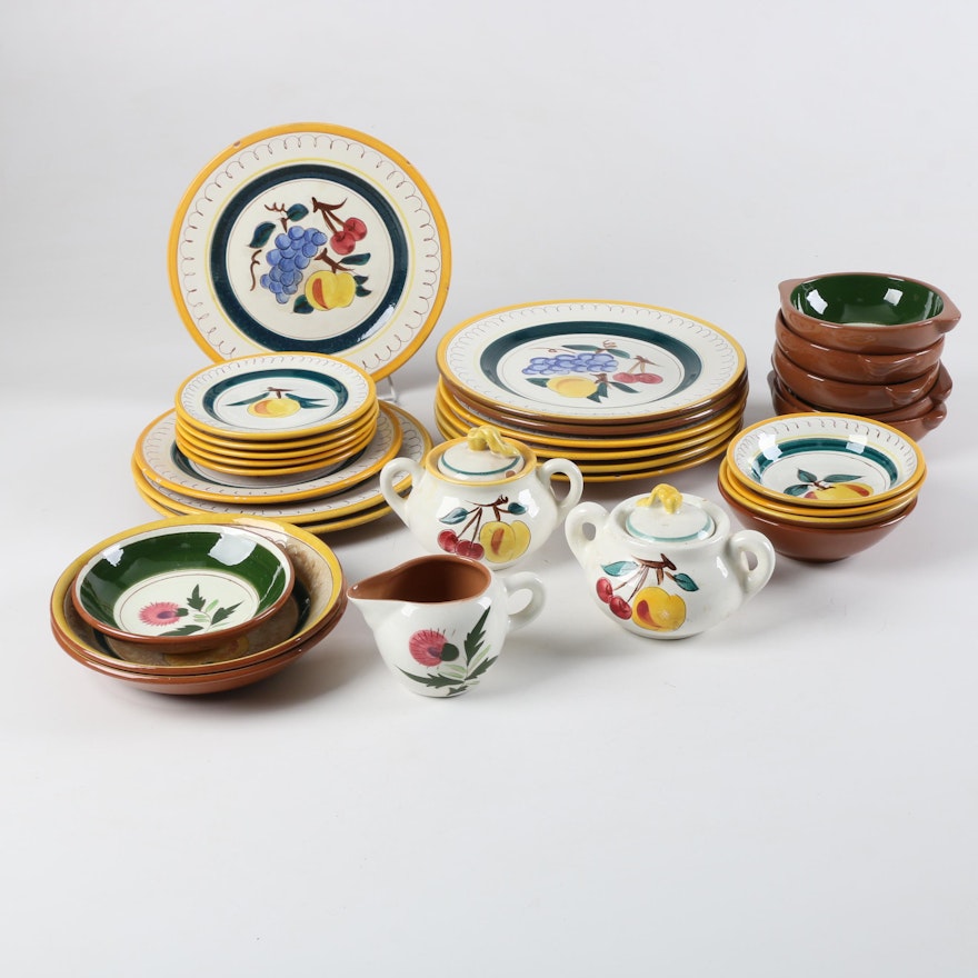 Stangl Pottery "Fruit" and "Thistle" Tableware