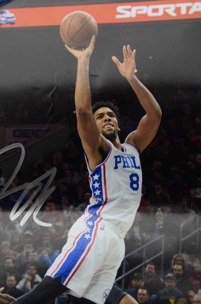 Jahlil Okafor Signed 76ers Jersey and Photo