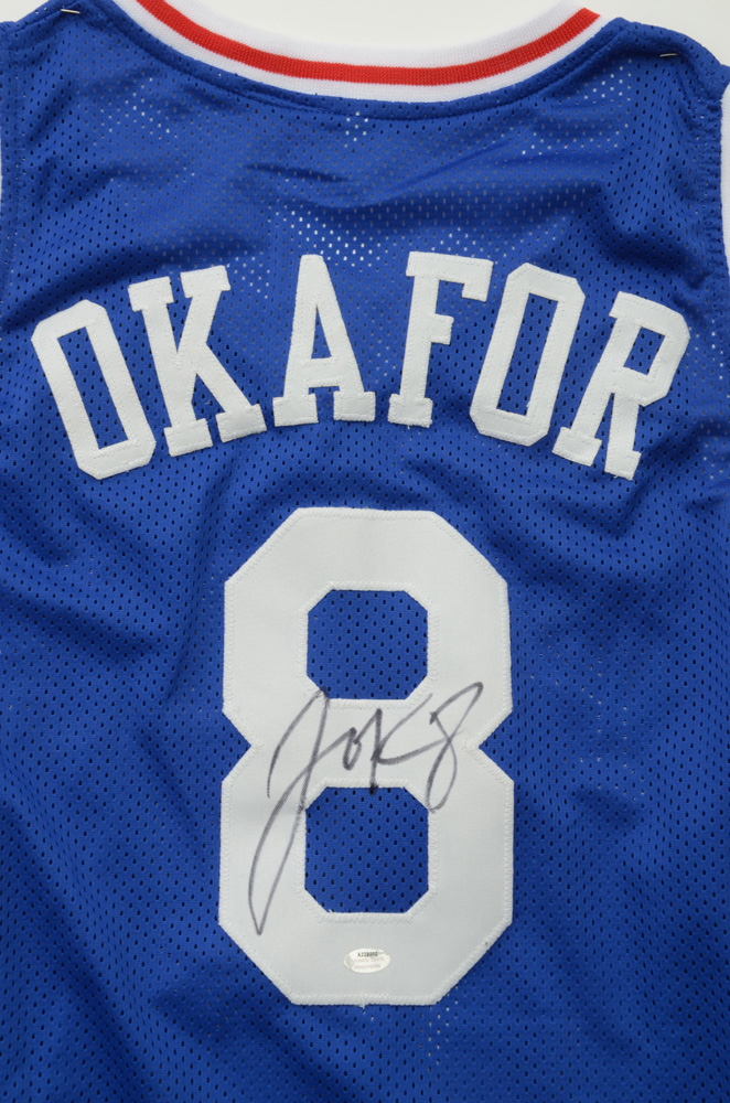 Jahlil Okafor Signed 76ers Jersey and Photo