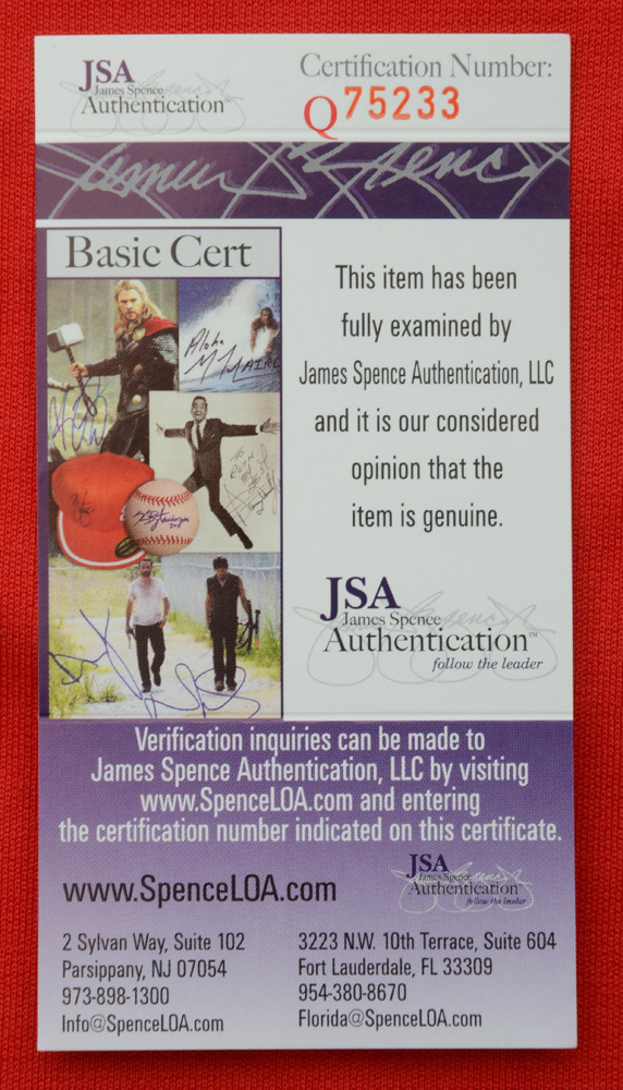 Pete Rose Signed "Stat" Jersey  COA