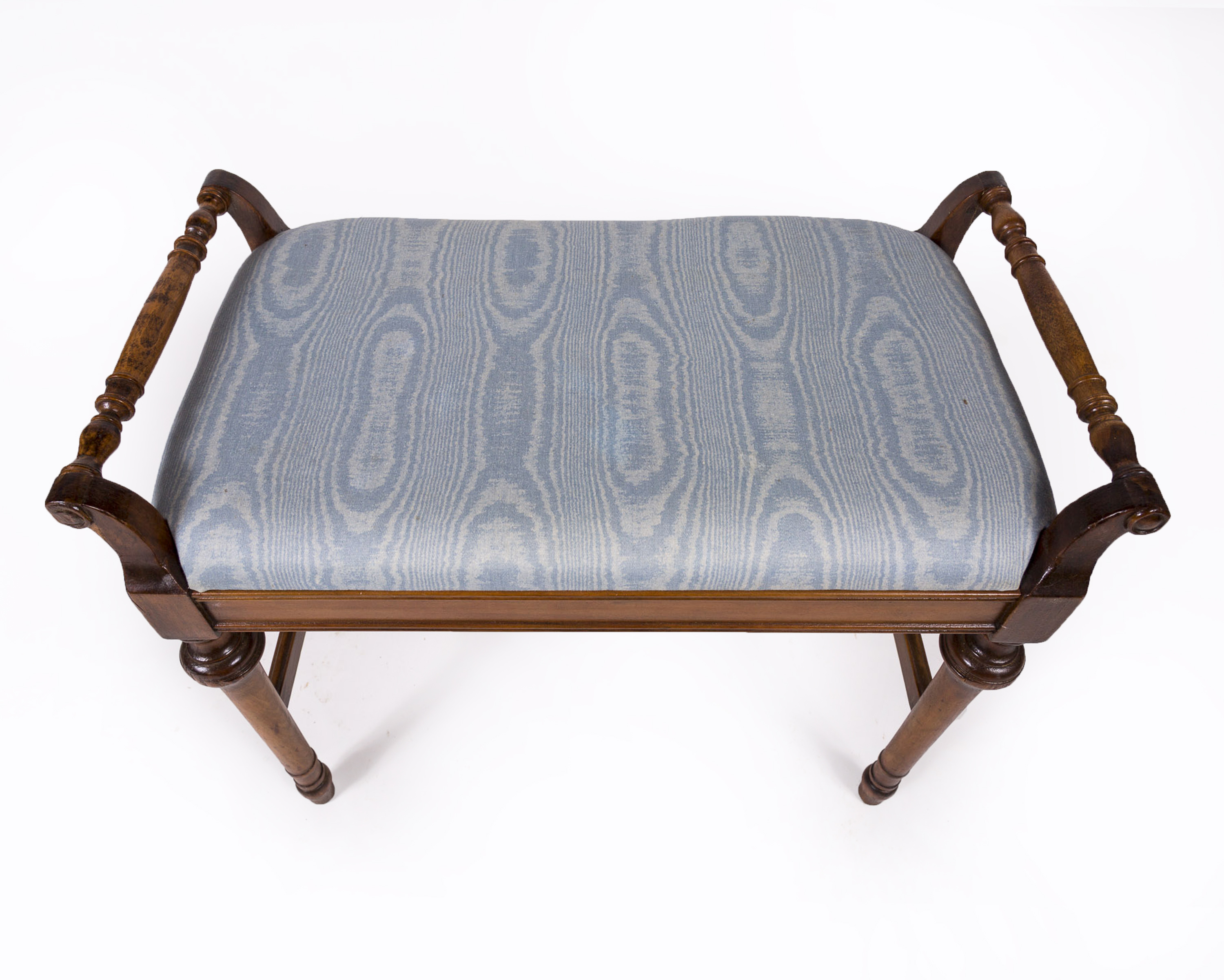 Victorian Style Mahogany Stained Bench