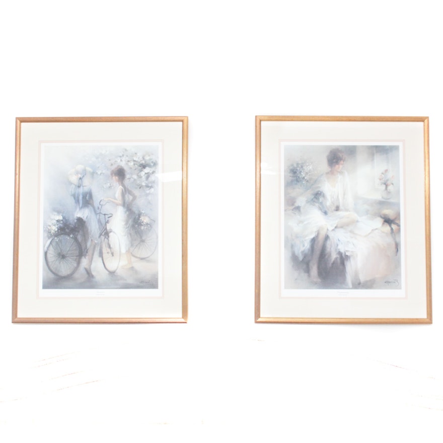 Pair of Framed Offset Lithographs by Willem Haenraets