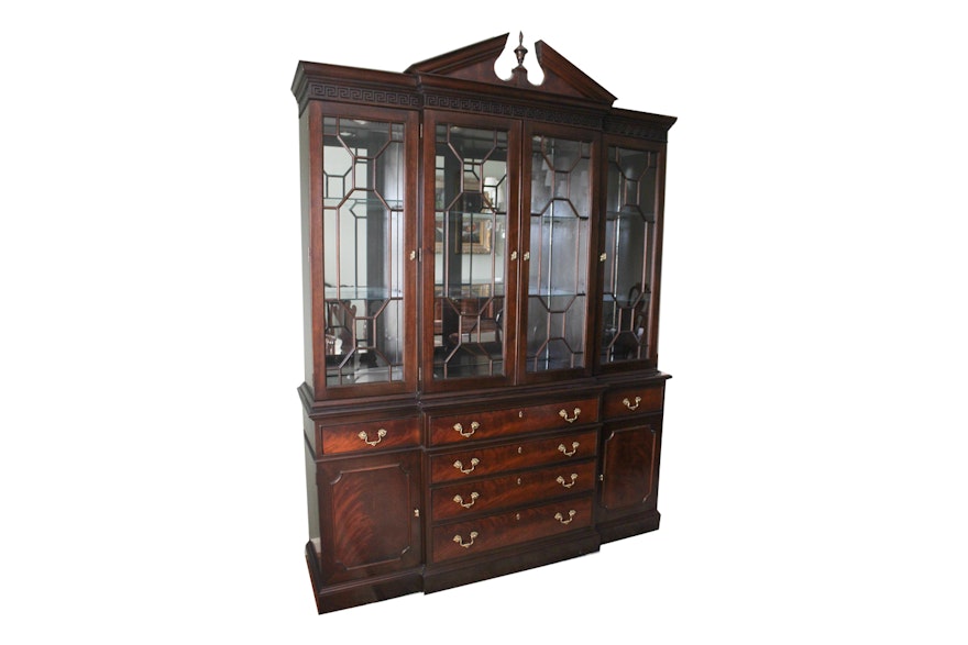 Leopold Stickley Mirrored China Cabinet