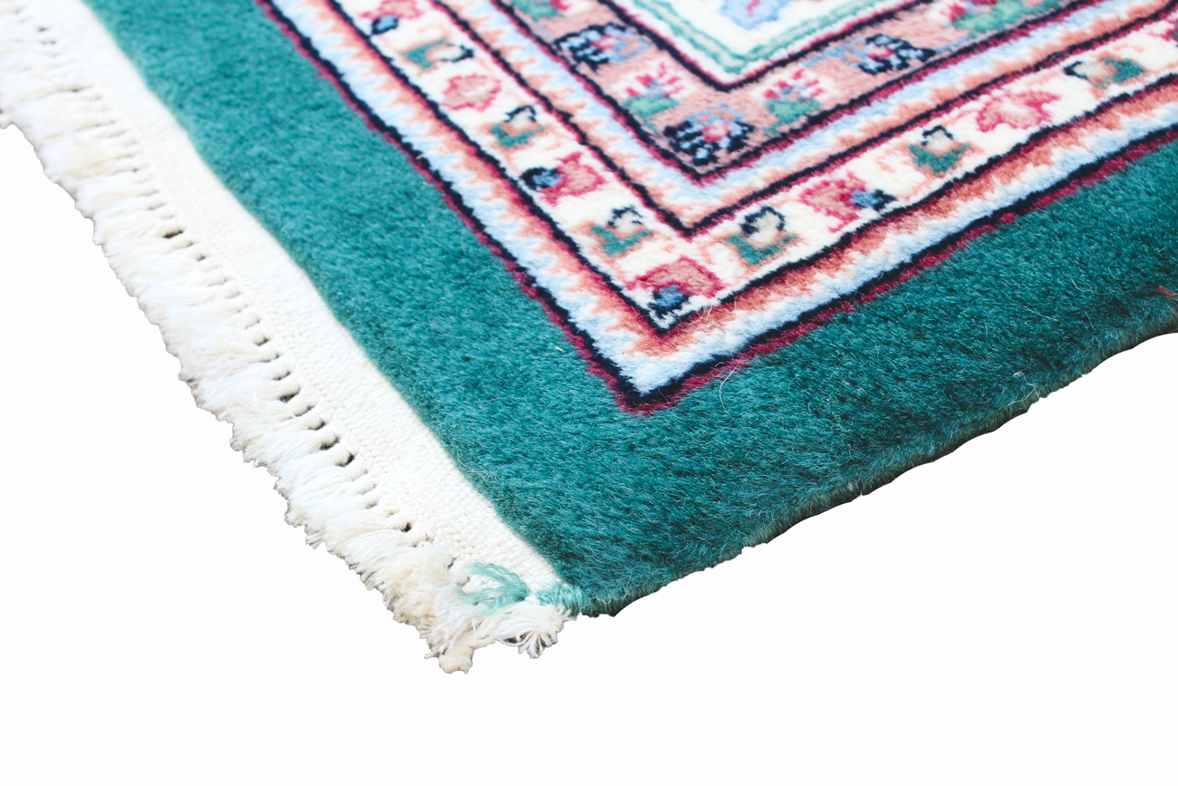 100% Indian Wool Pile Hand-knotted Area Rug