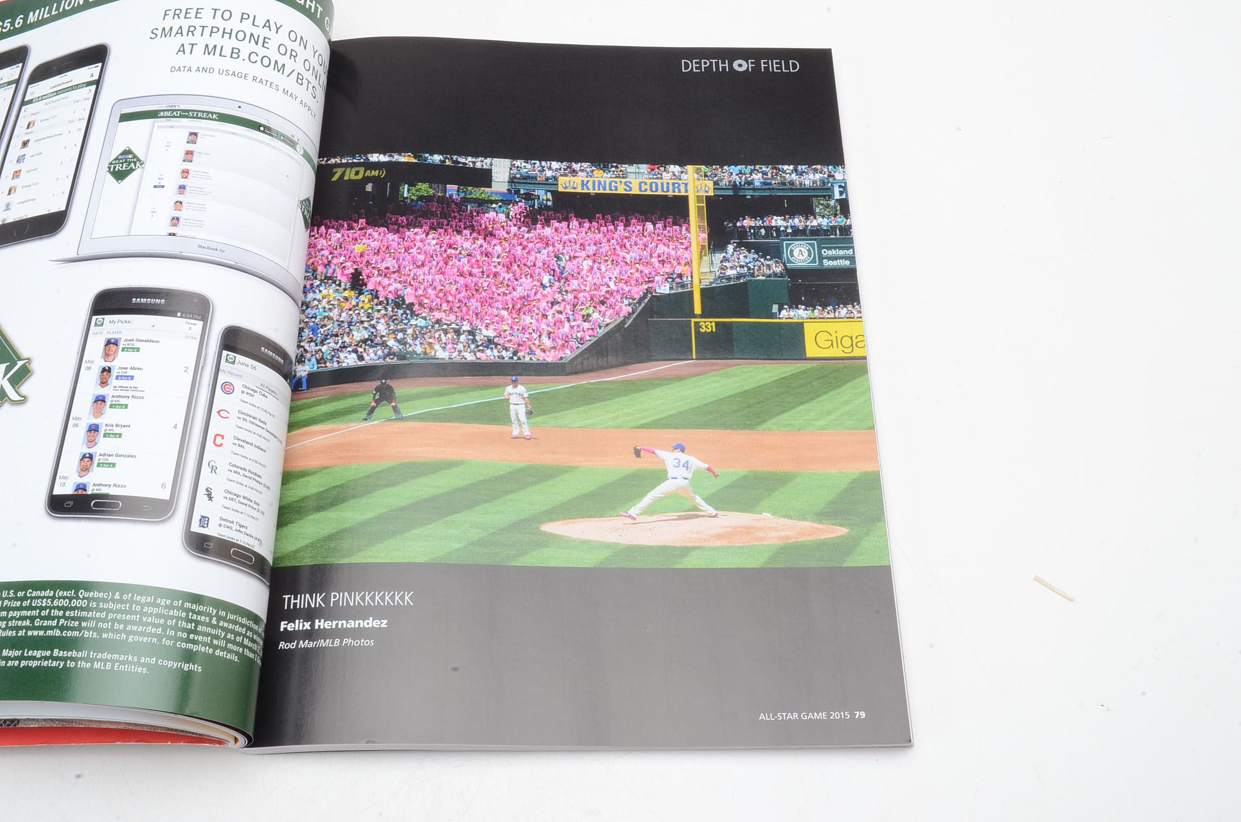 2015 MLB All-Star Game Press Pin and Program Cincinnati, Ohio