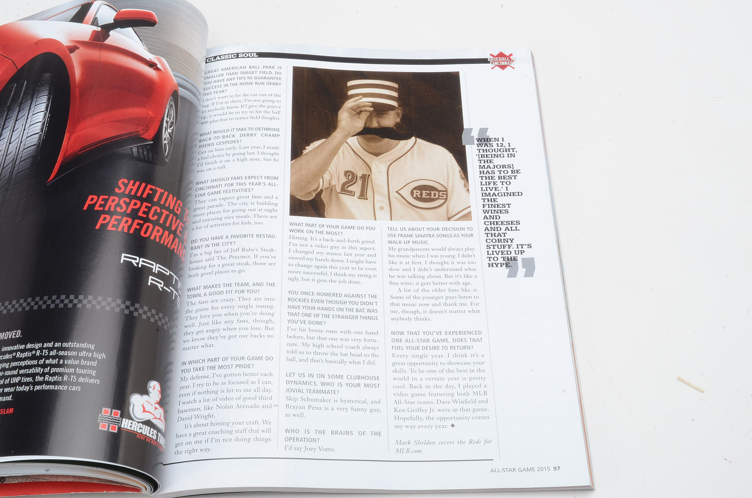 2015 MLB All-Star Game Press Pin and Program Cincinnati, Ohio