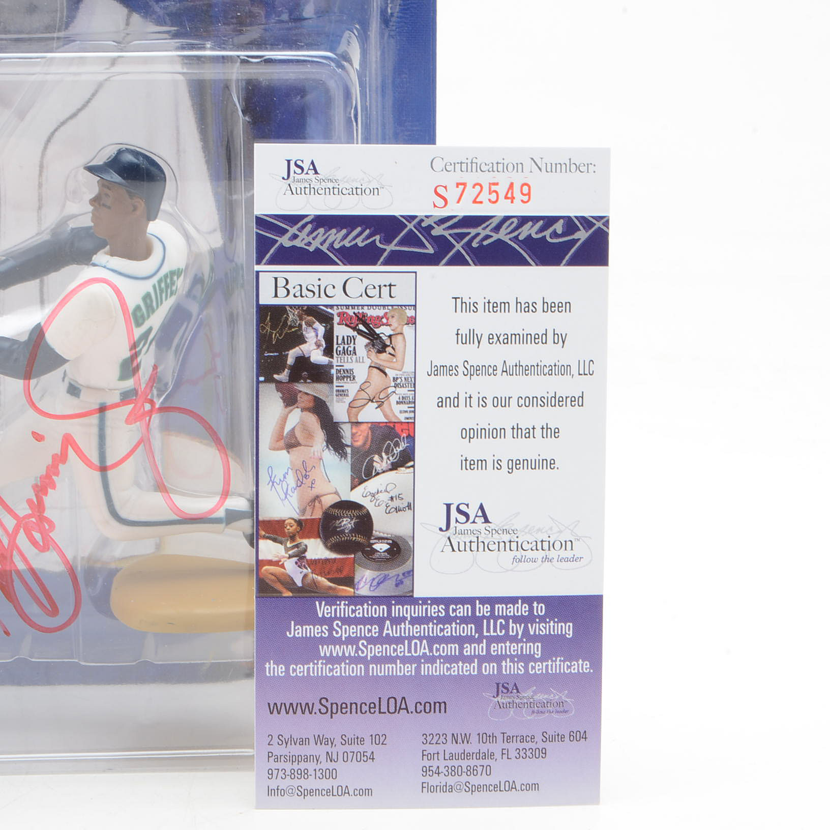 Griffey Jr. and Rodriguez Signed Item  COA