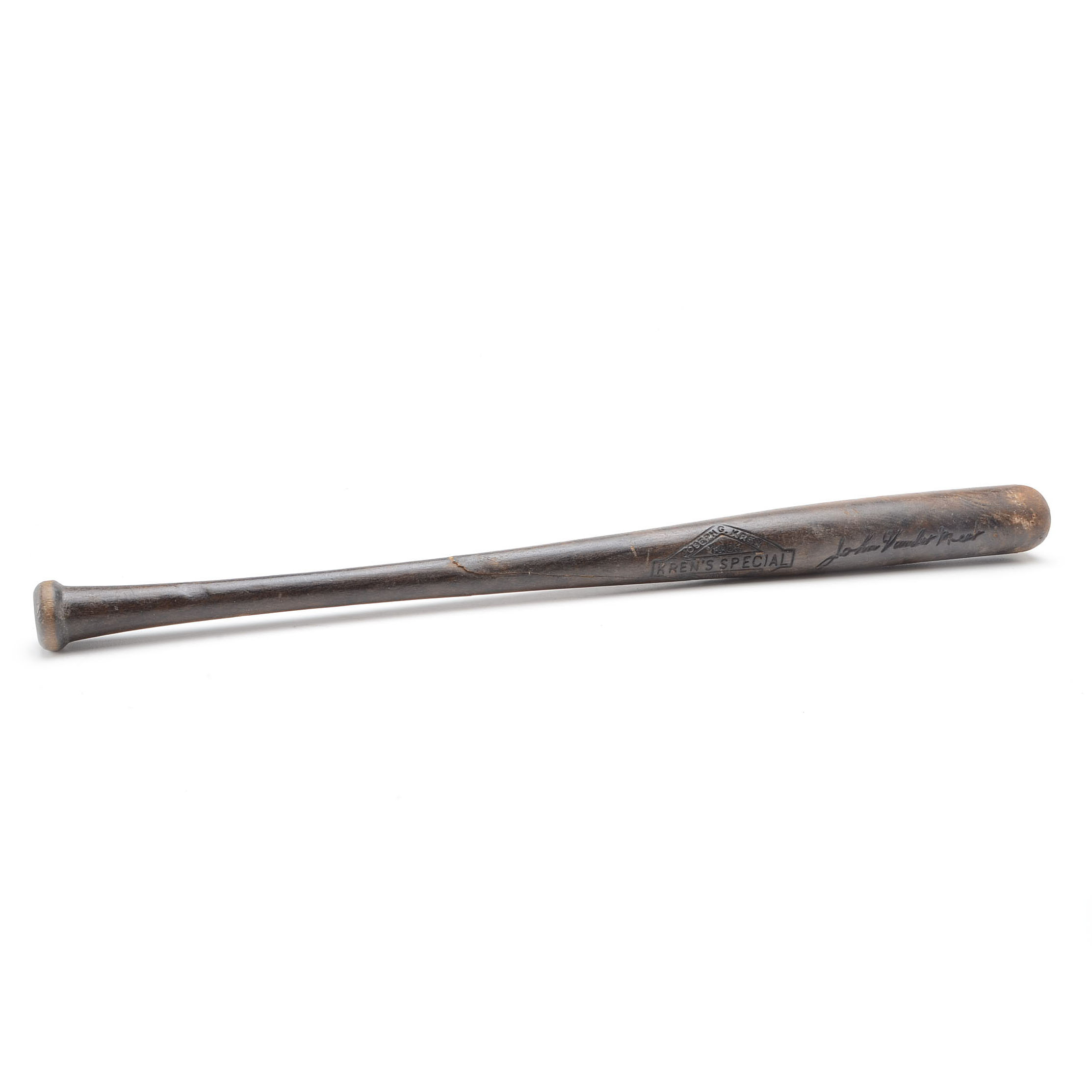 1930s-1940s Johnny Vander Meer Mini Wooden Baseball Bat