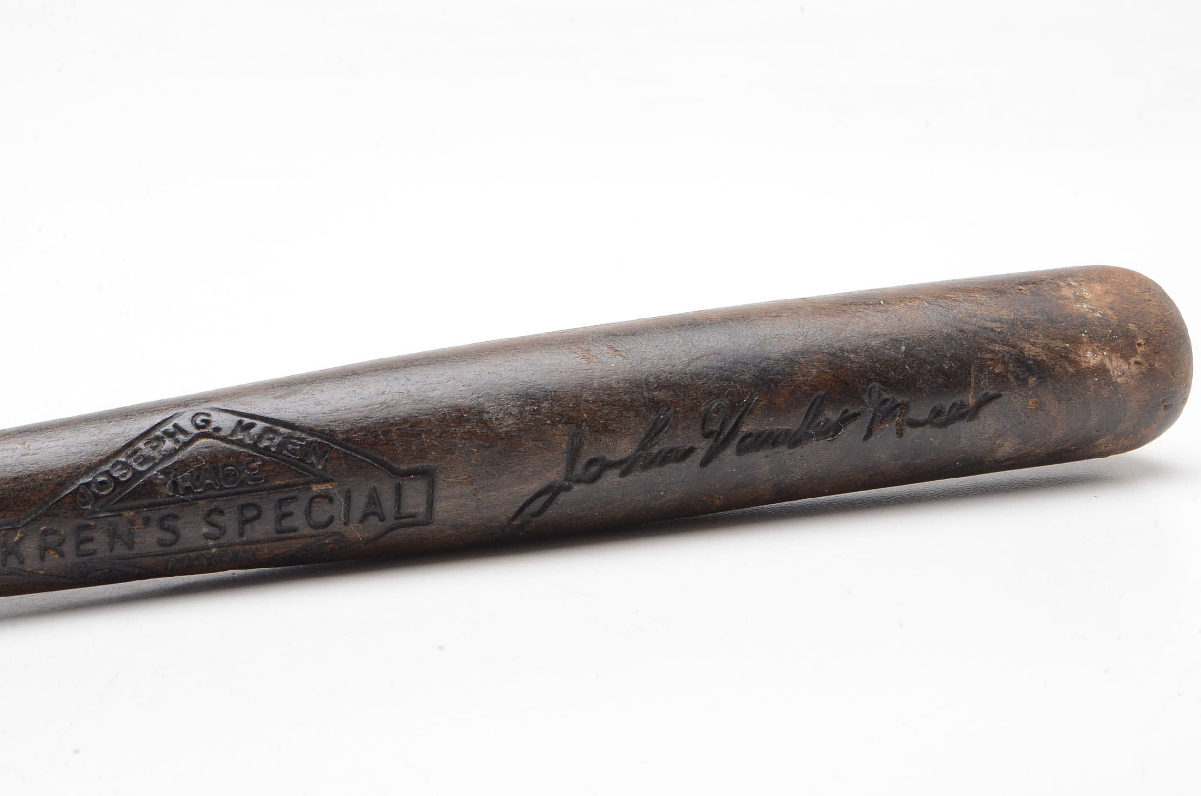1930s-1940s Johnny Vander Meer Mini Wooden Baseball Bat