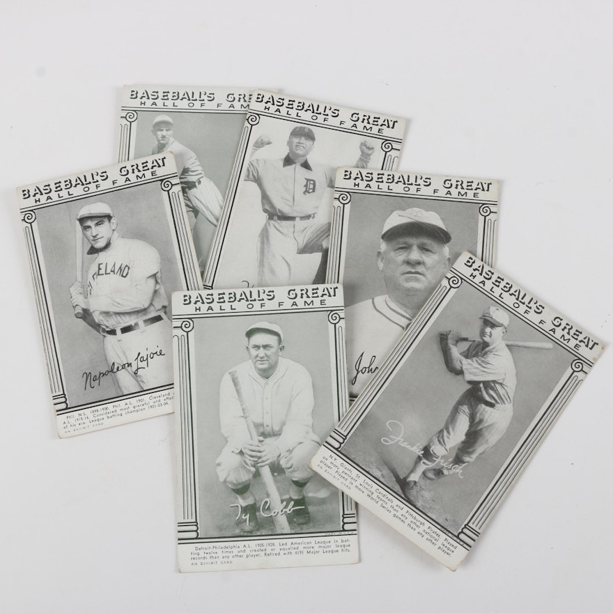 1948 Exhibit "Baseball's Great Hall of Fame" Baseball Trading Cards