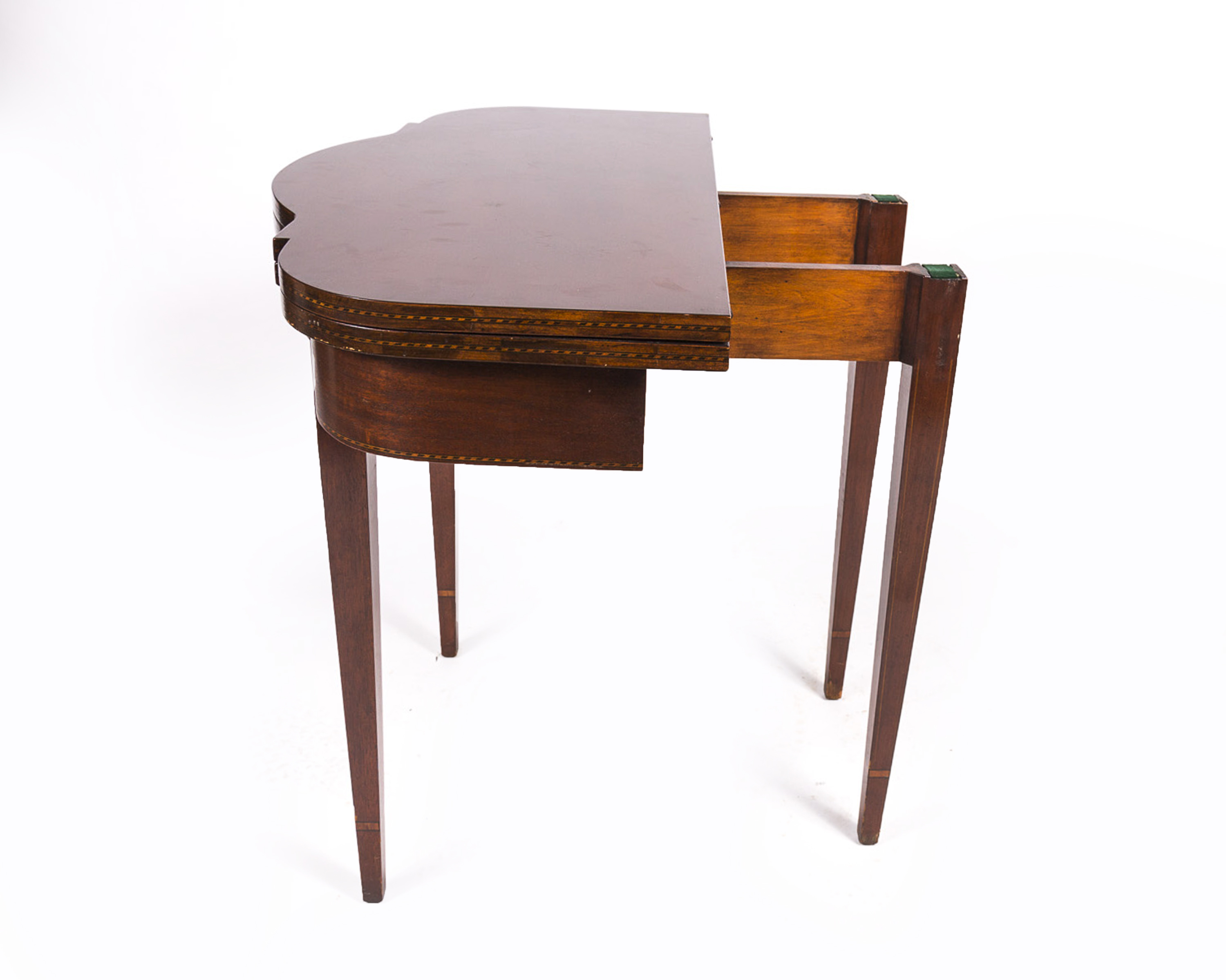 Heppelwhite Style Mahogany Game Table with Marquetry from Fine Arts Furniture