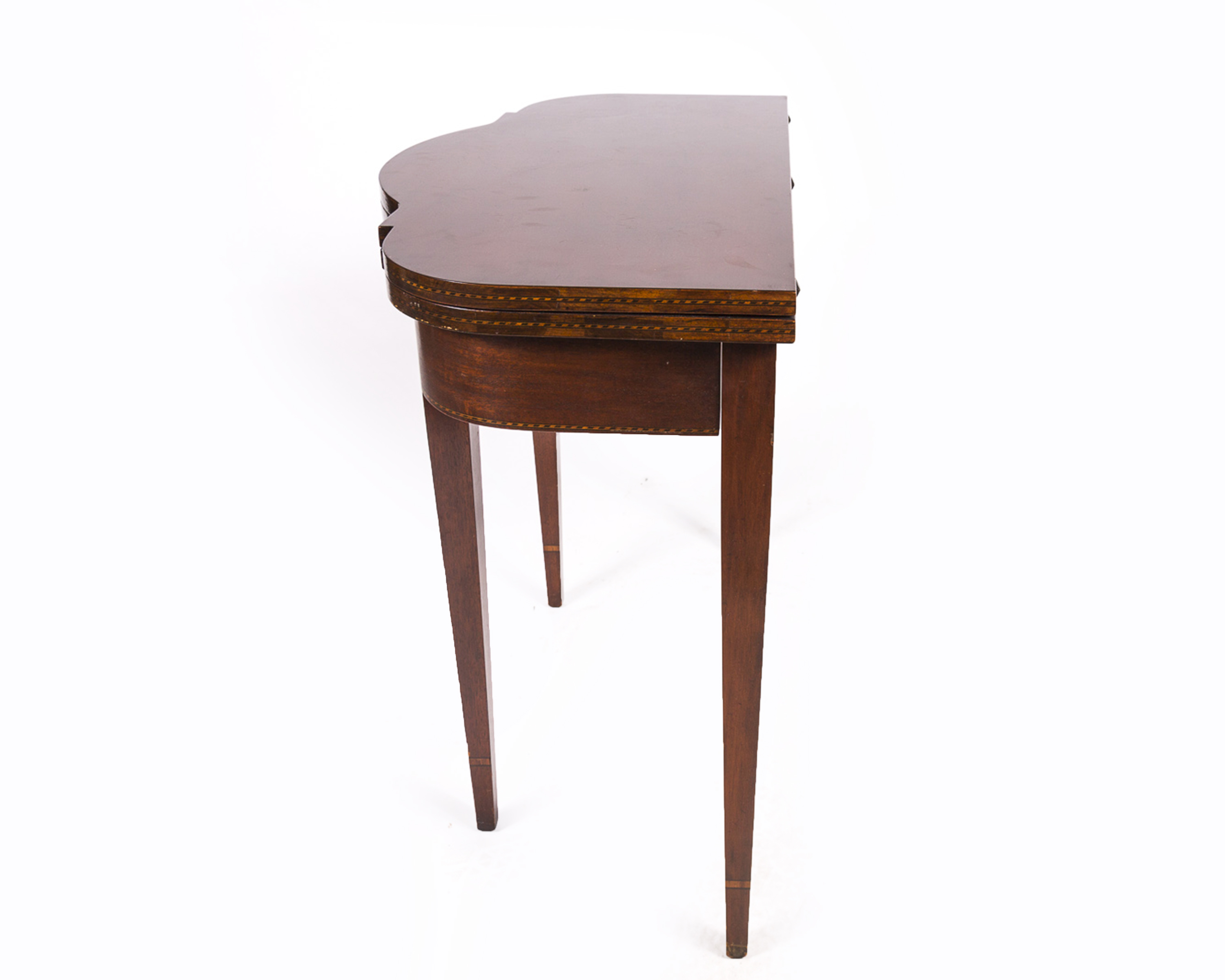 Heppelwhite Style Mahogany Game Table with Marquetry from Fine Arts Furniture