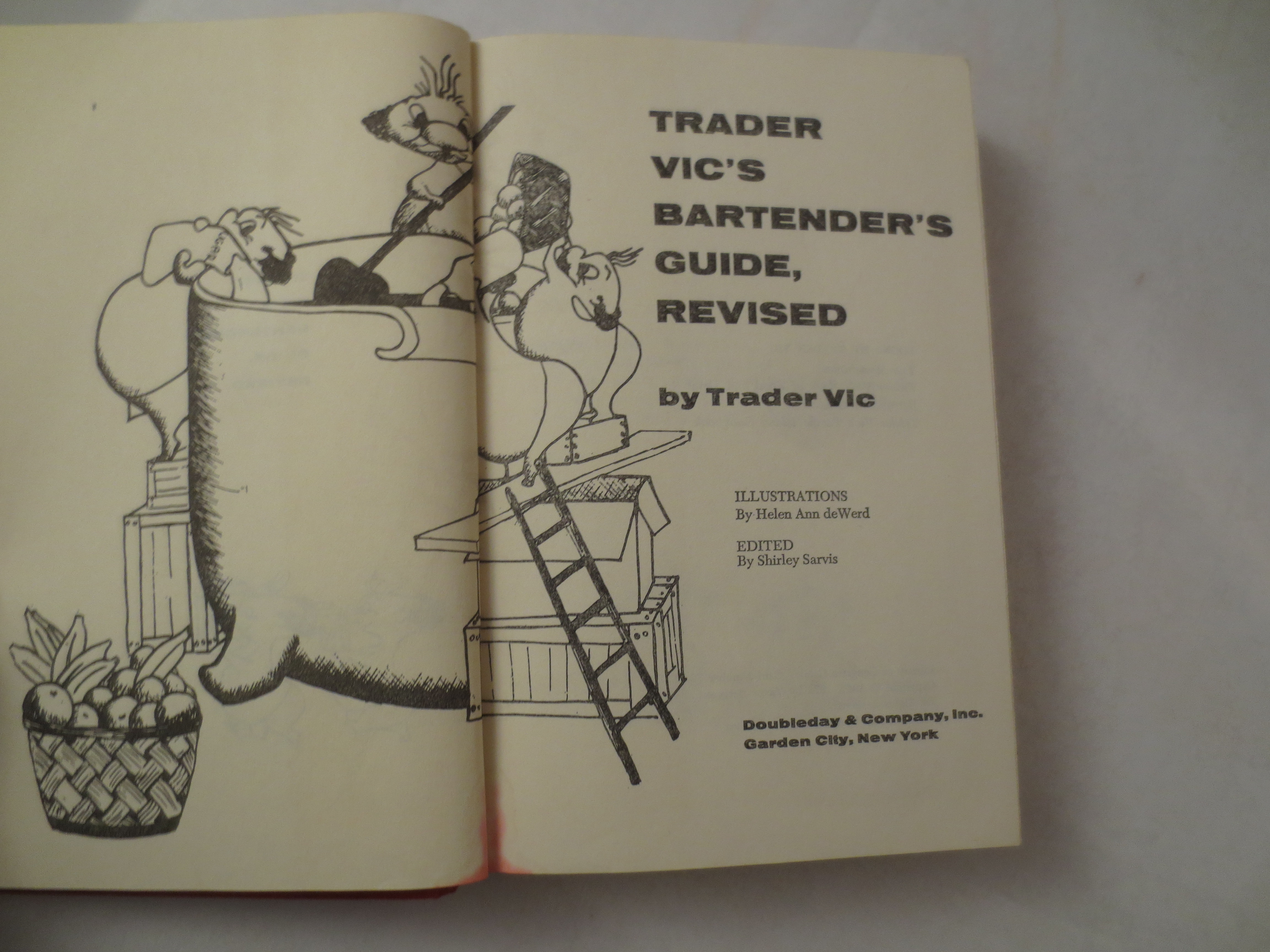 Pair of Bartending Books including Trader Vic's Bartender Guide, 1972