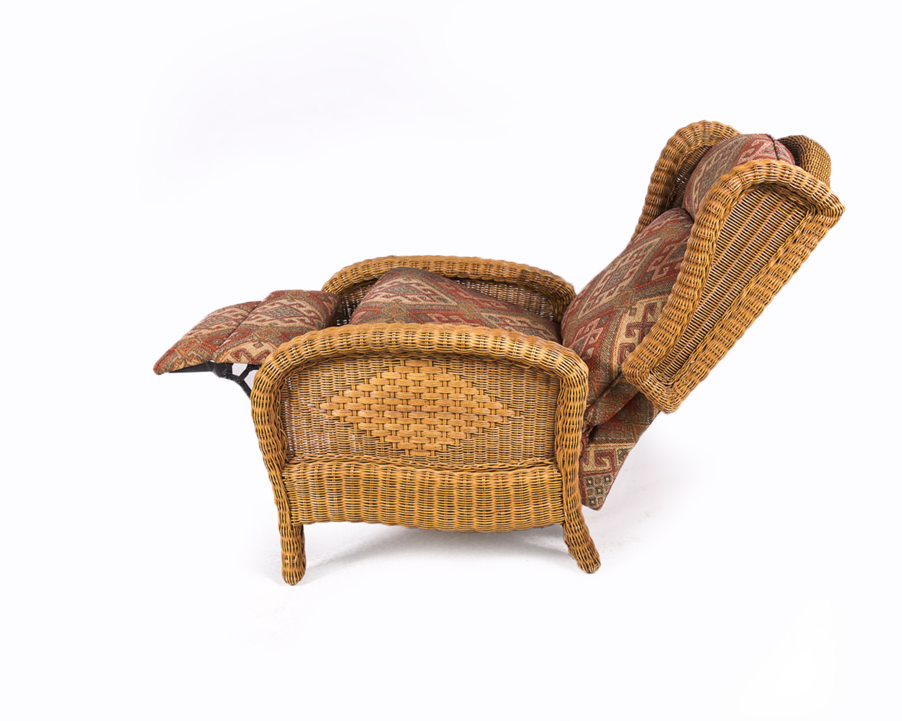 Wicker Wingback Recliner