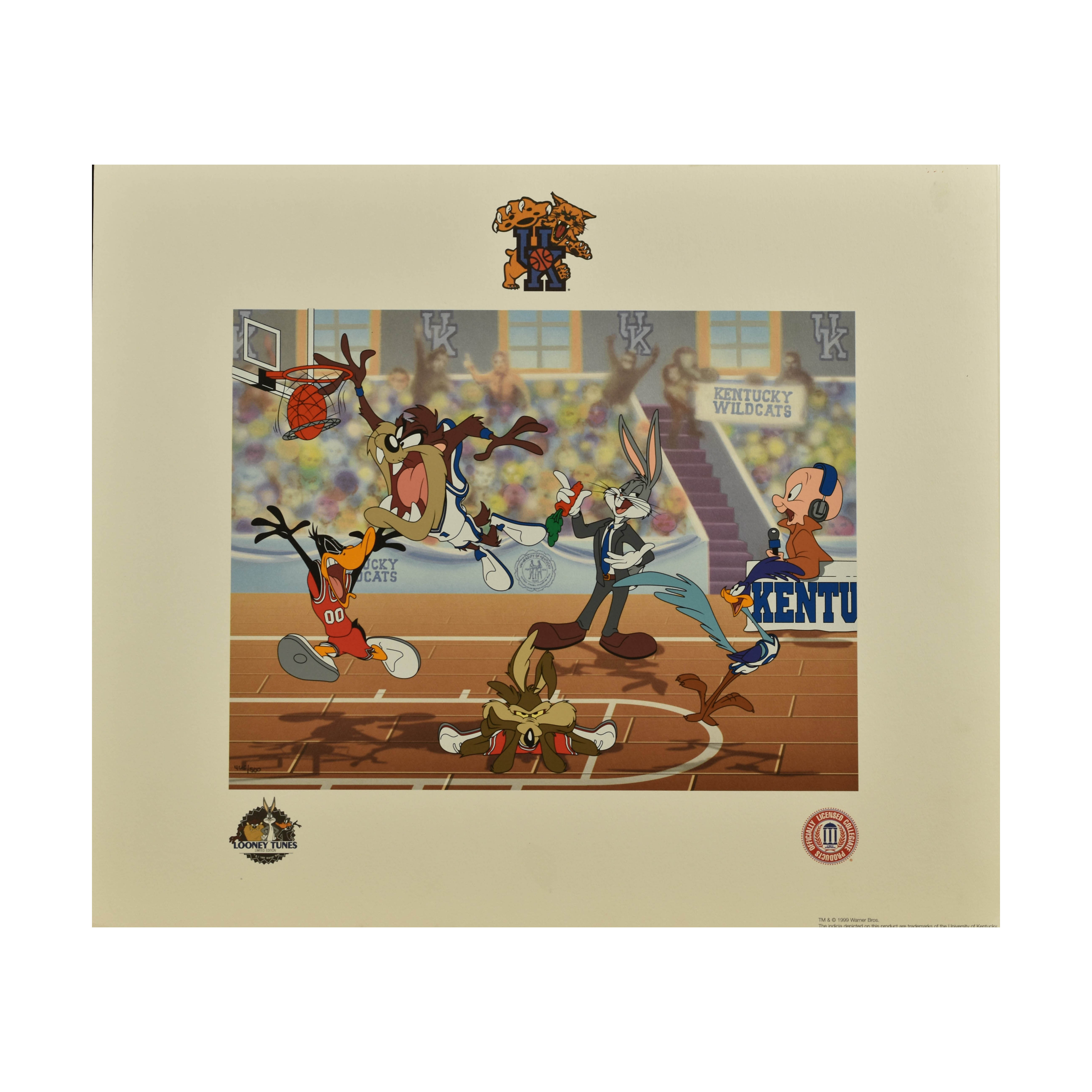 Warner Bros. L.E. UK Basketball Lithoserigraph- Slam Dunk