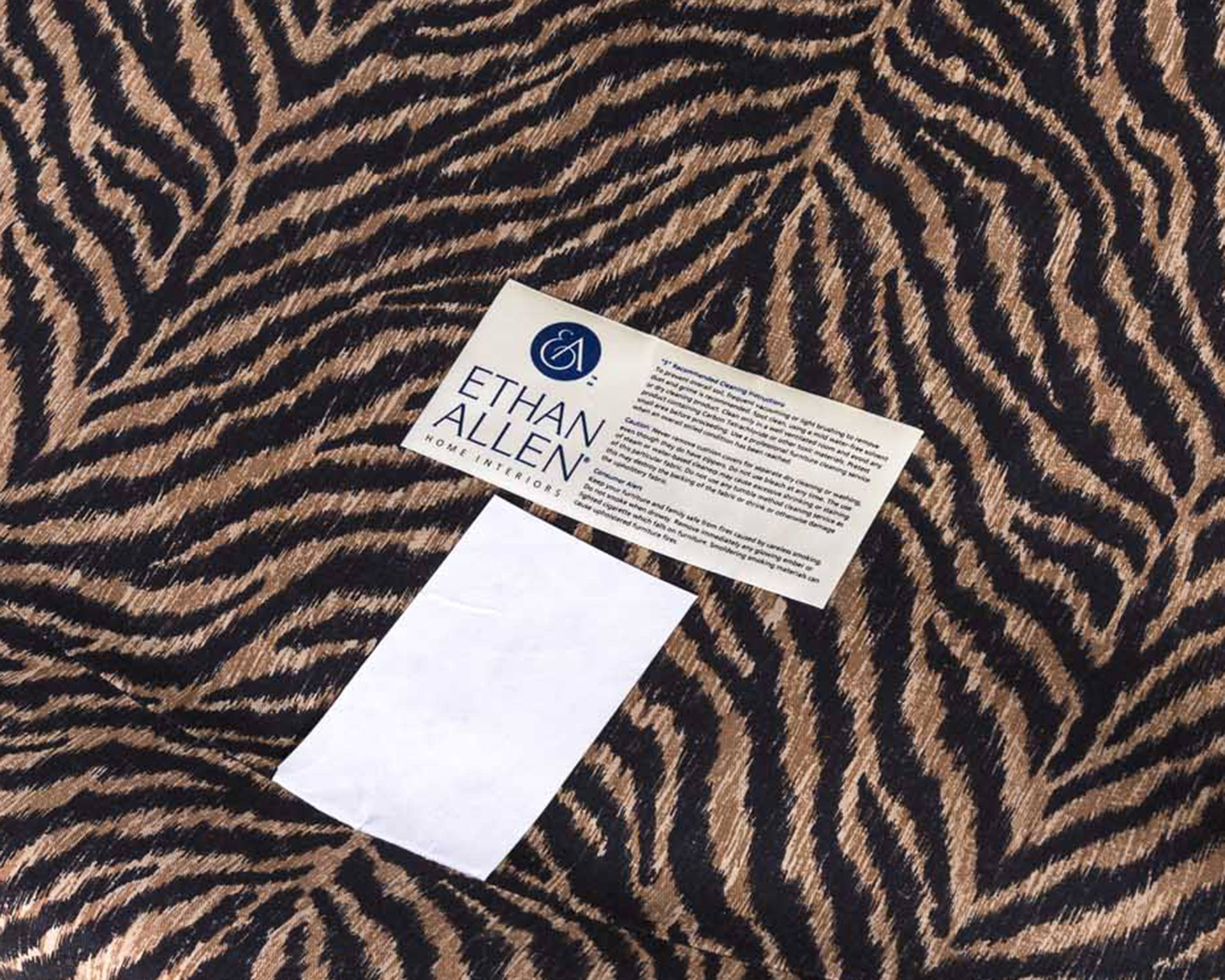 Louis XV Style Fauteuil with Ottoman by Ethan Allen