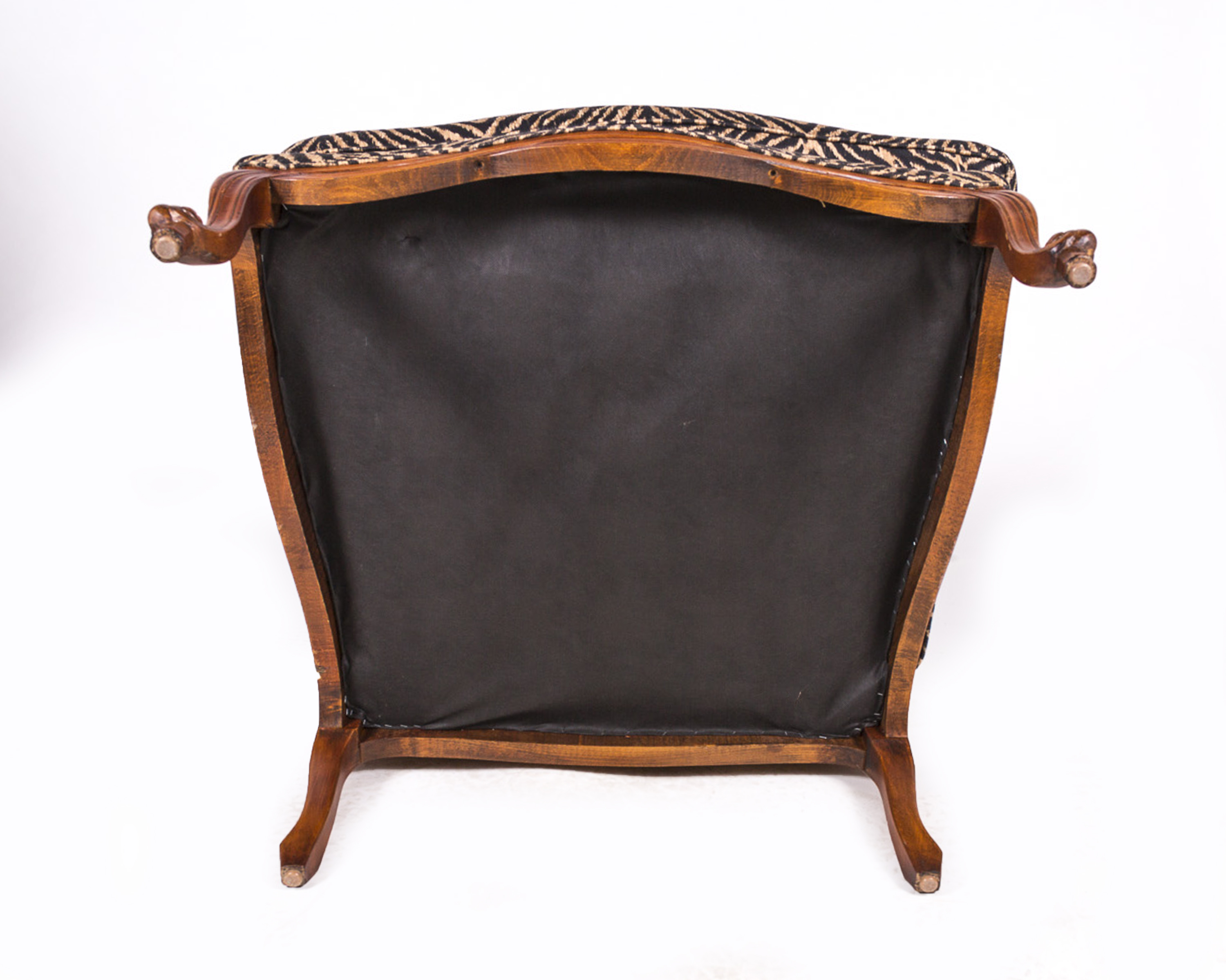 Louis XV Style Fauteuil with Ottoman by Ethan Allen