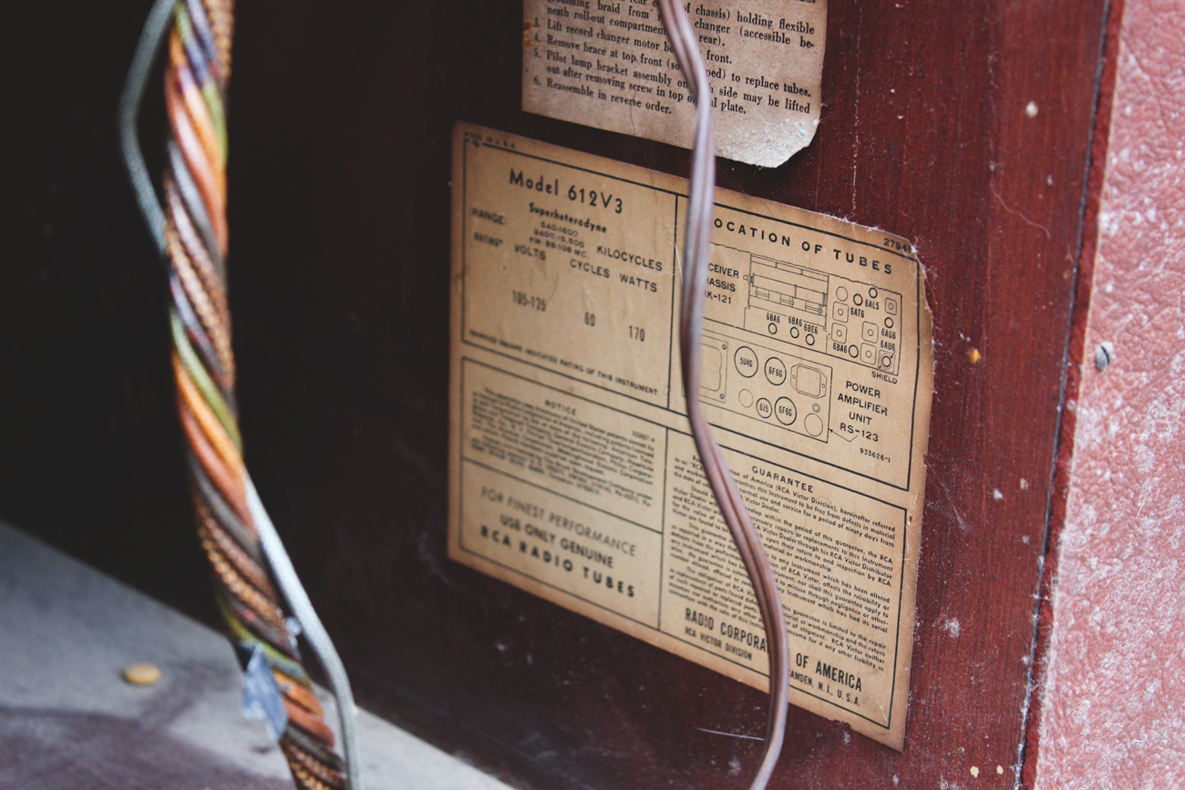 RCA Victor Radio-Phonograph Console by Victrola Model 612V3