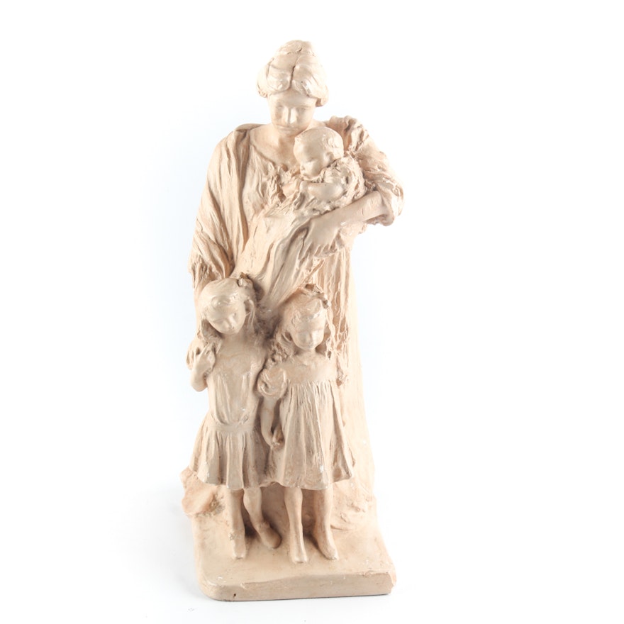 Alva Studios Sculpture of Mother & Children