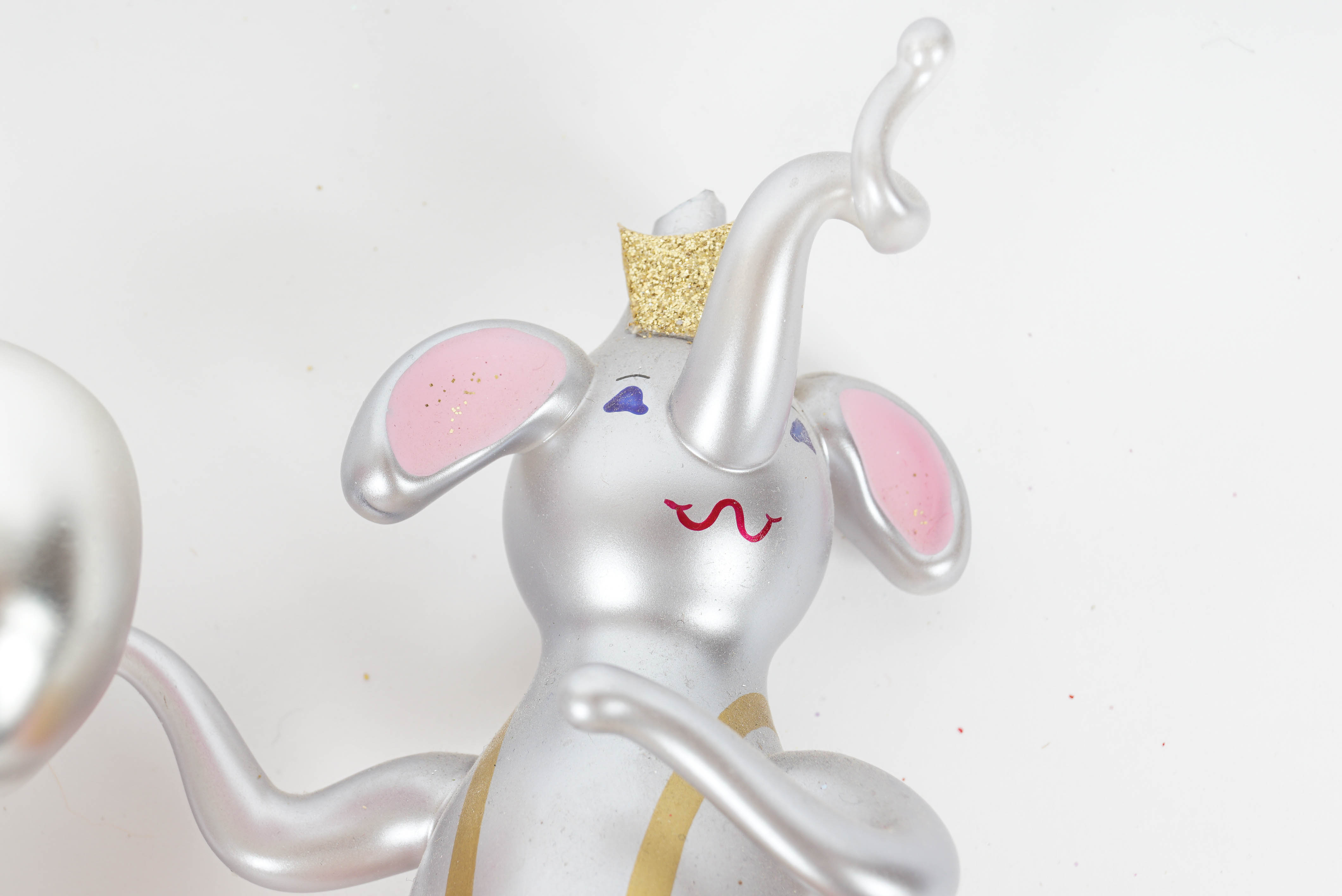 Christopher Radko Elephant Glass Ornaments including "Nanette en Pointe"