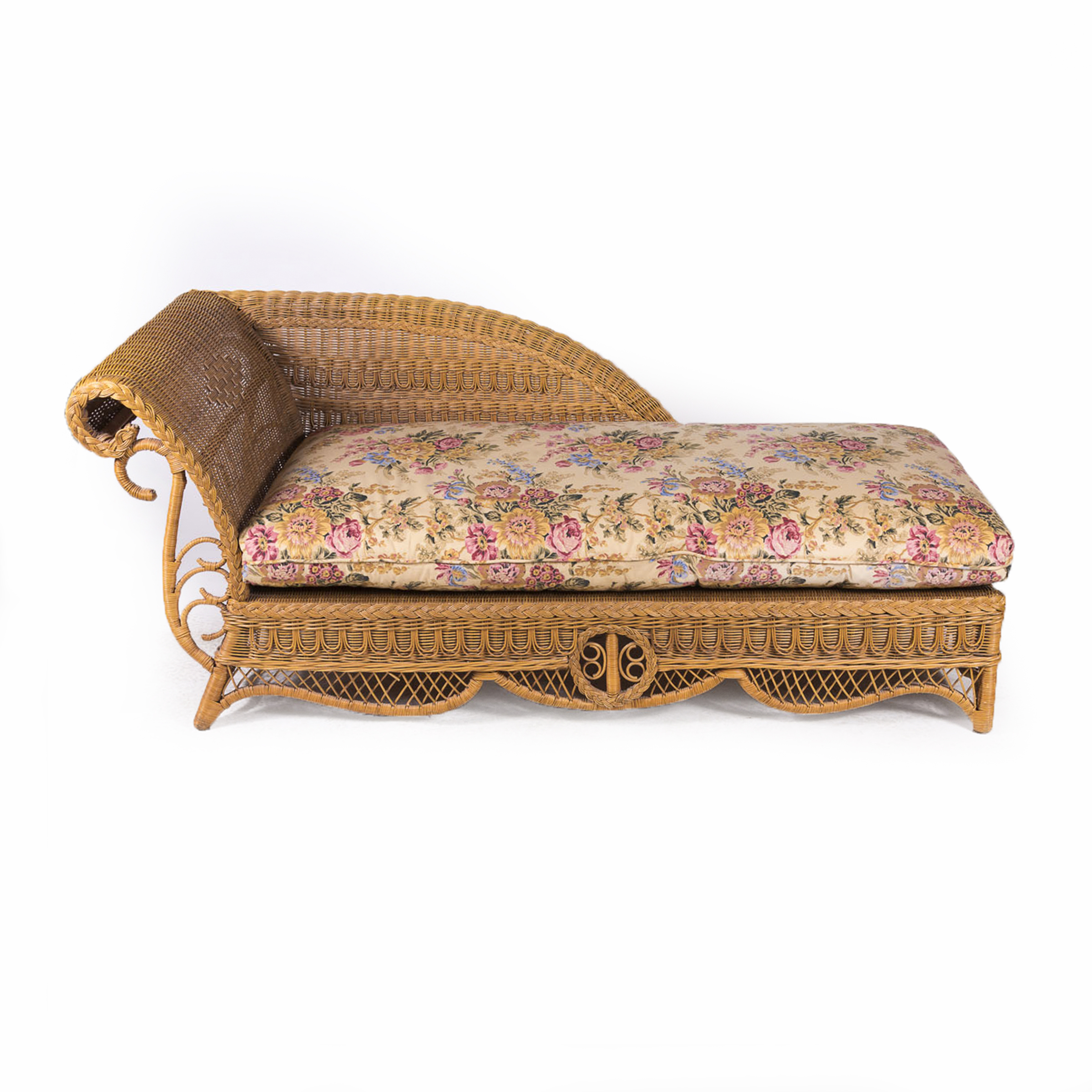 Wicker Chaise Lounge