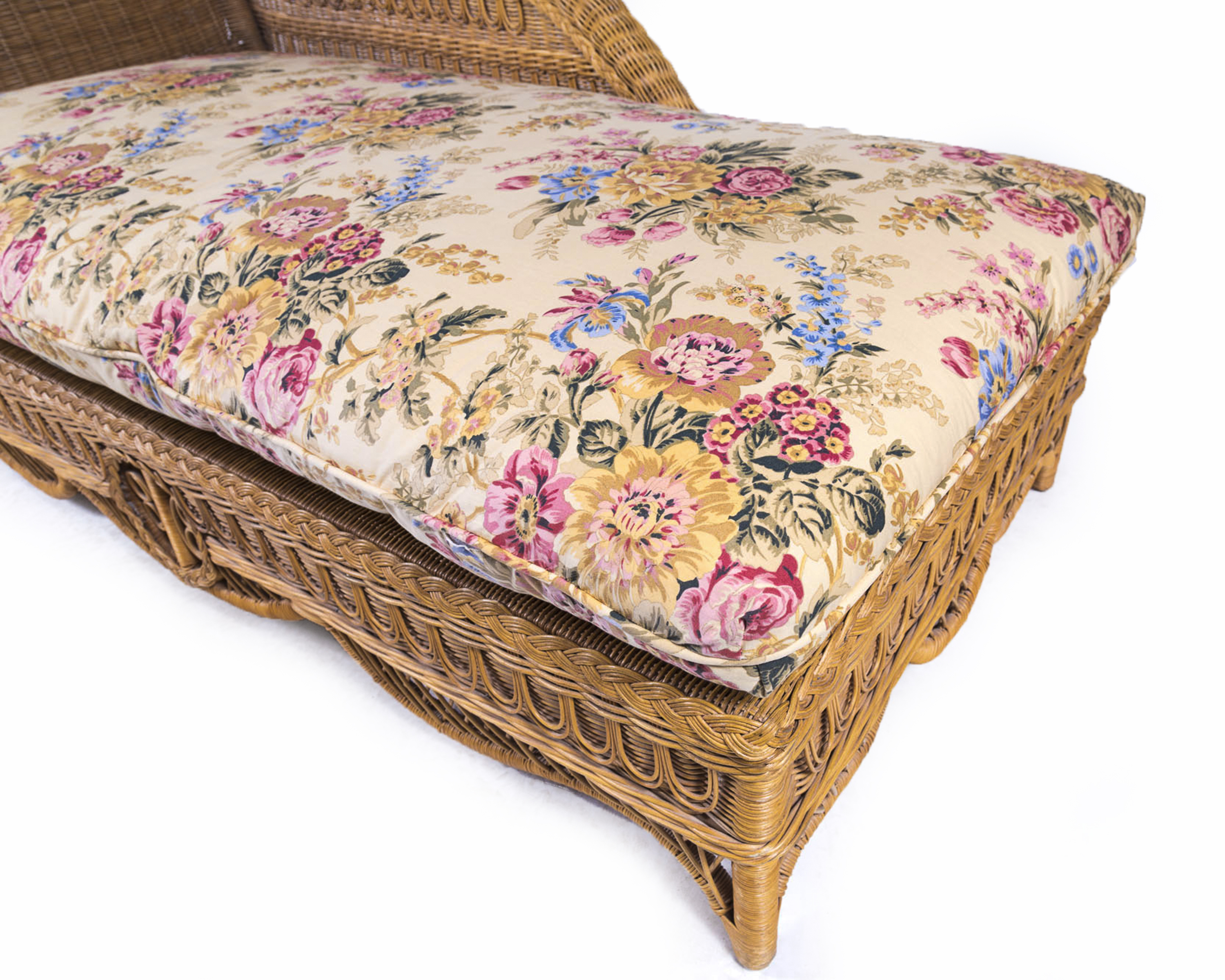 Wicker Chaise Lounge