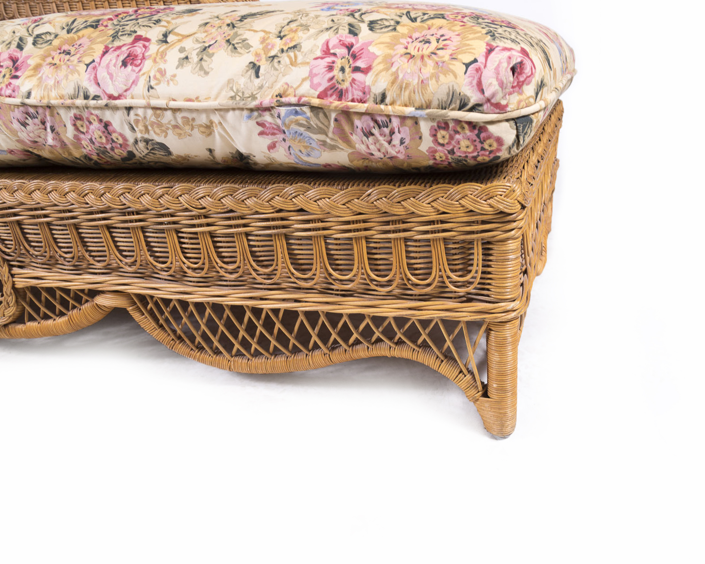 Wicker Chaise Lounge