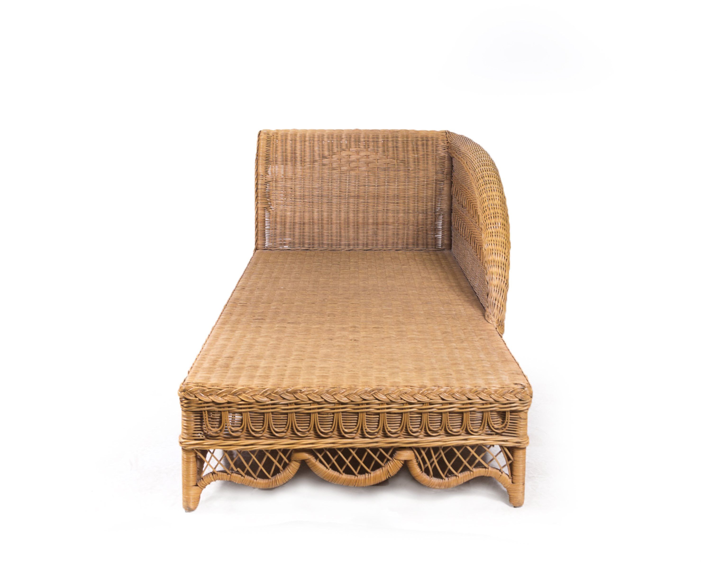 Wicker Chaise Lounge