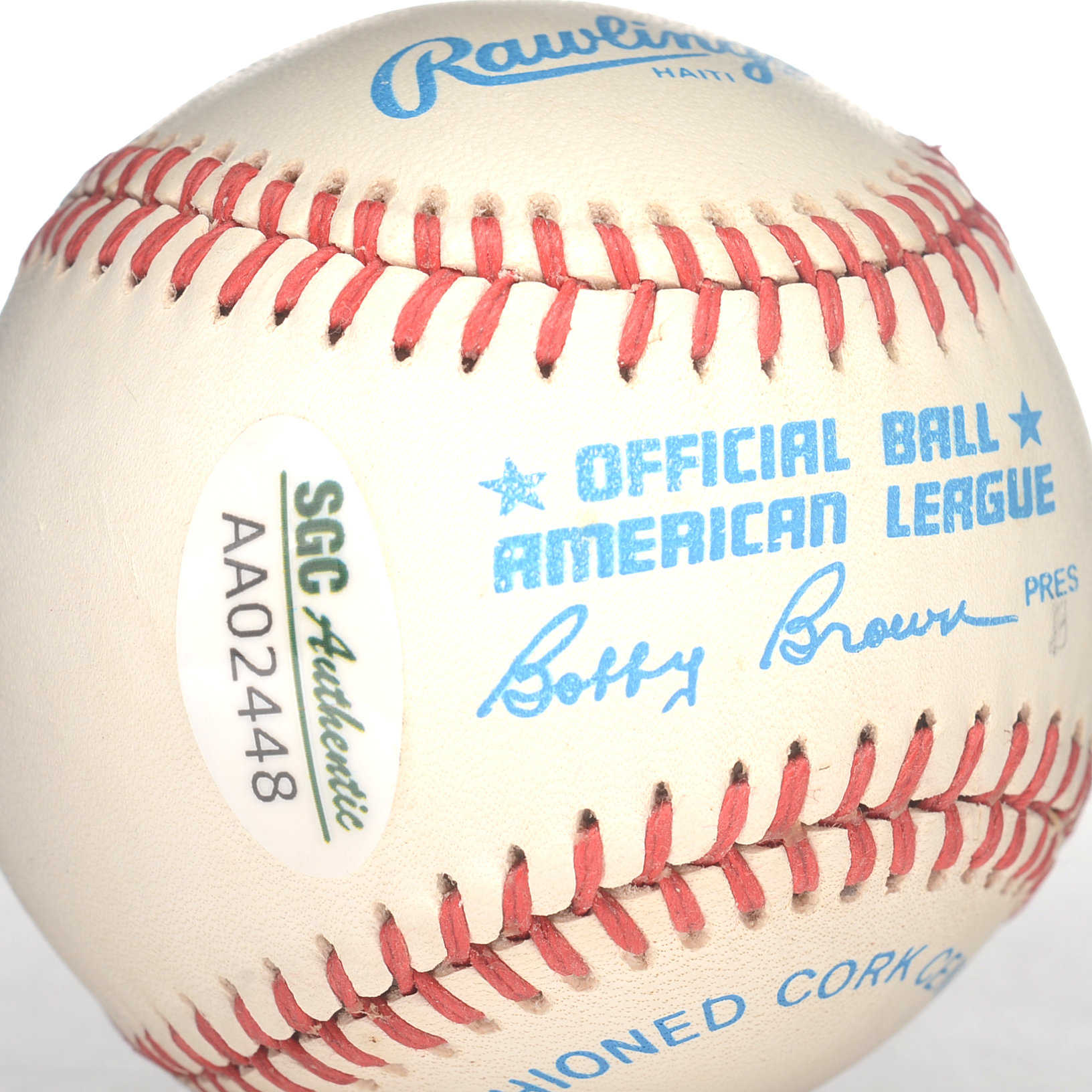 Morgan and Palmer Signed Baseball  COA