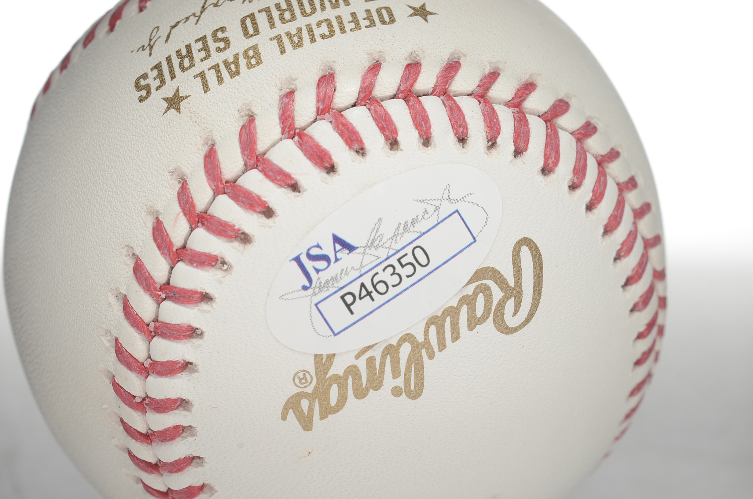 Ned Yost Signed WS Baseball  COA